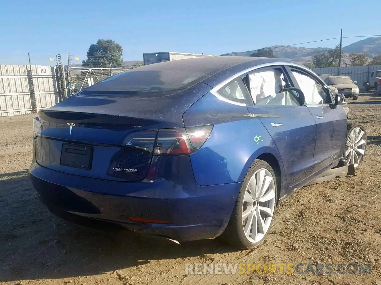 4 Photograph of a damaged car 5YJ3E1EB1KF231671 TESLA MODEL 3 2019