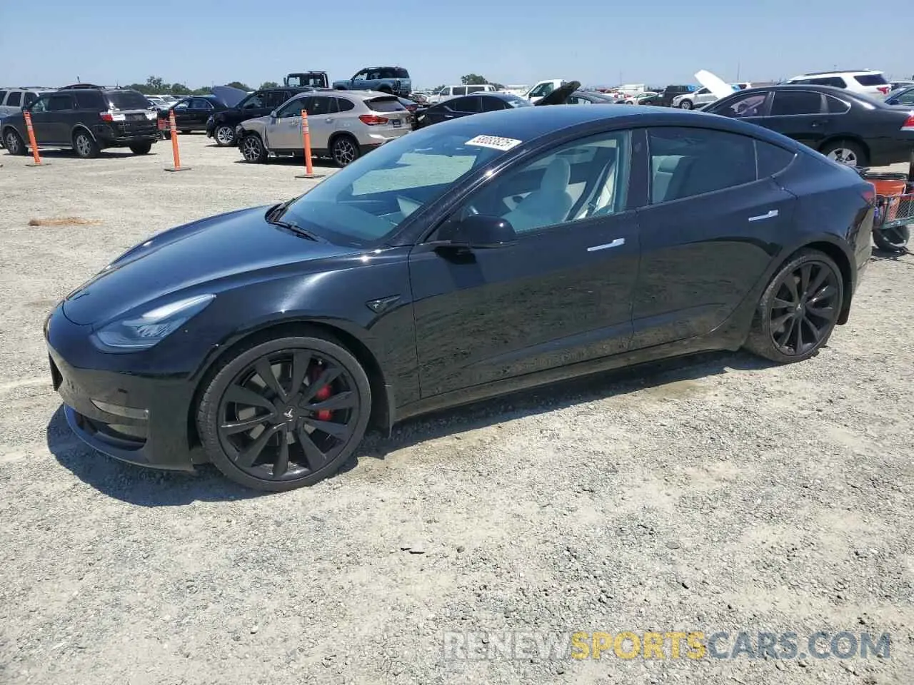 1 Photograph of a damaged car 5YJ3E1EB1KF231735 TESLA MODEL 3 2019
