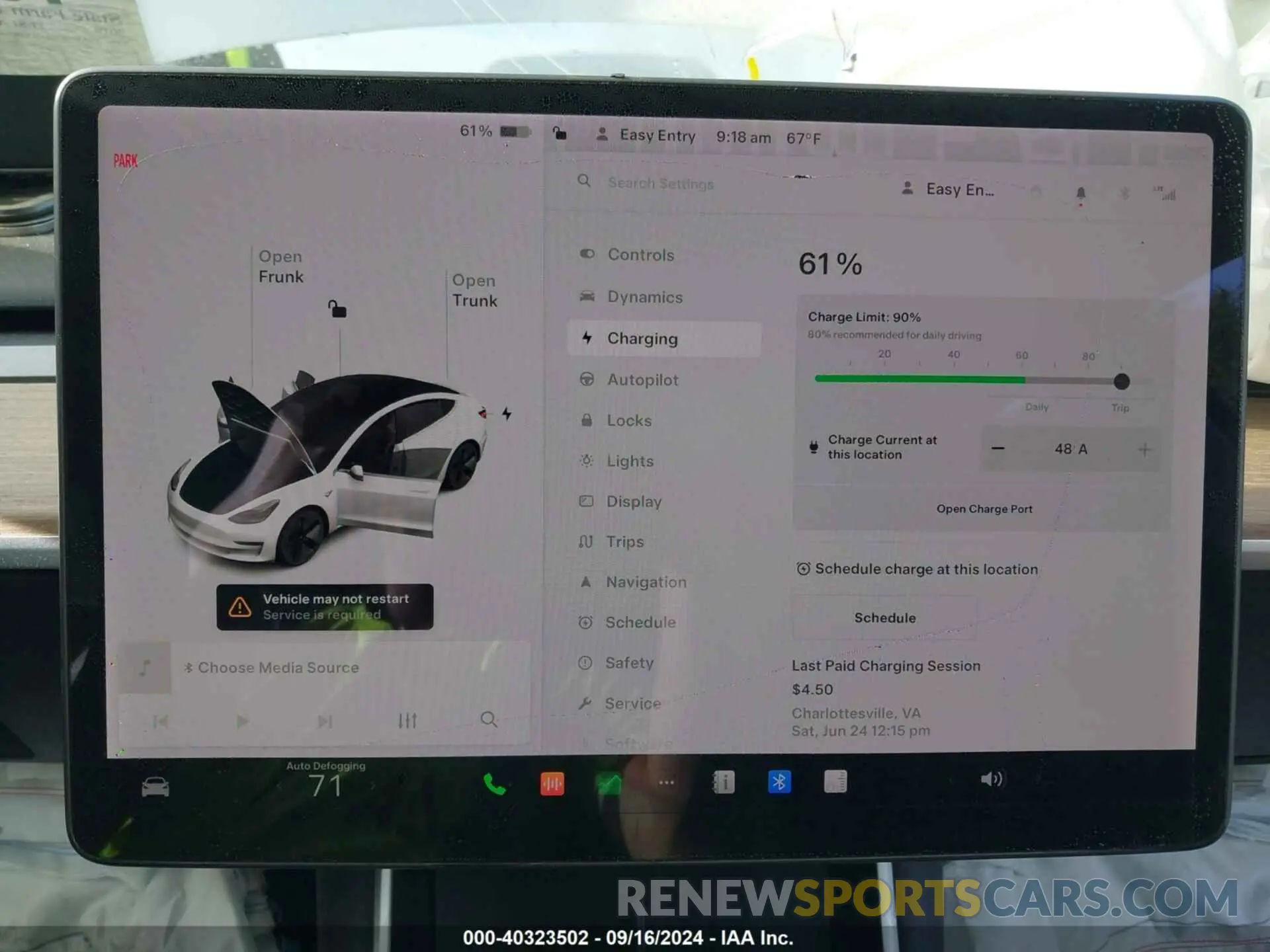 16 Photograph of a damaged car 5YJ3E1EB1KF359599 TESLA MODEL 3 2019