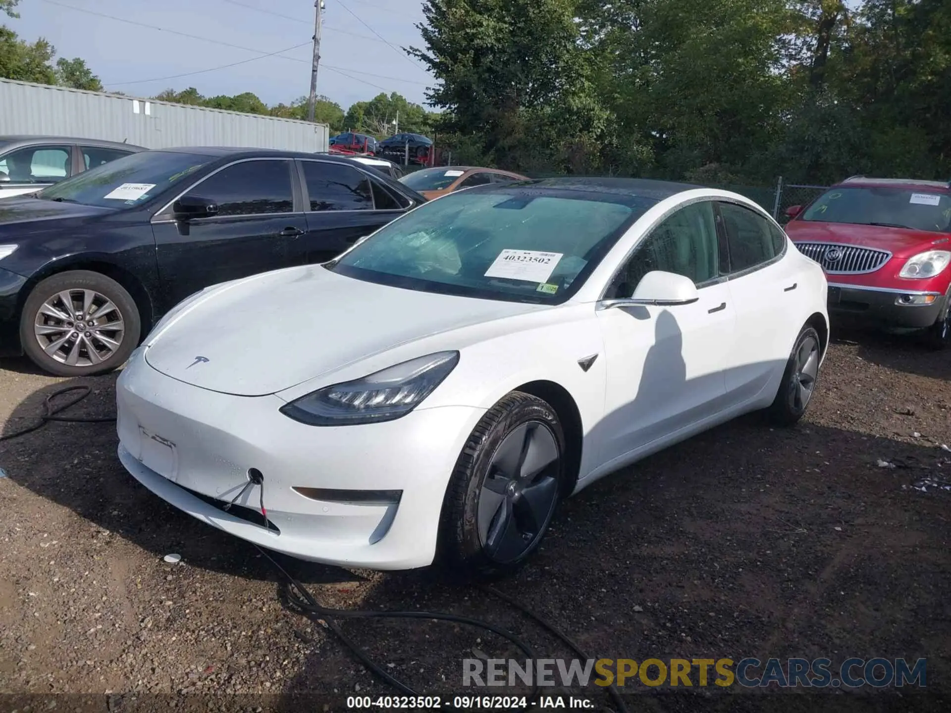 2 Photograph of a damaged car 5YJ3E1EB1KF359599 TESLA MODEL 3 2019