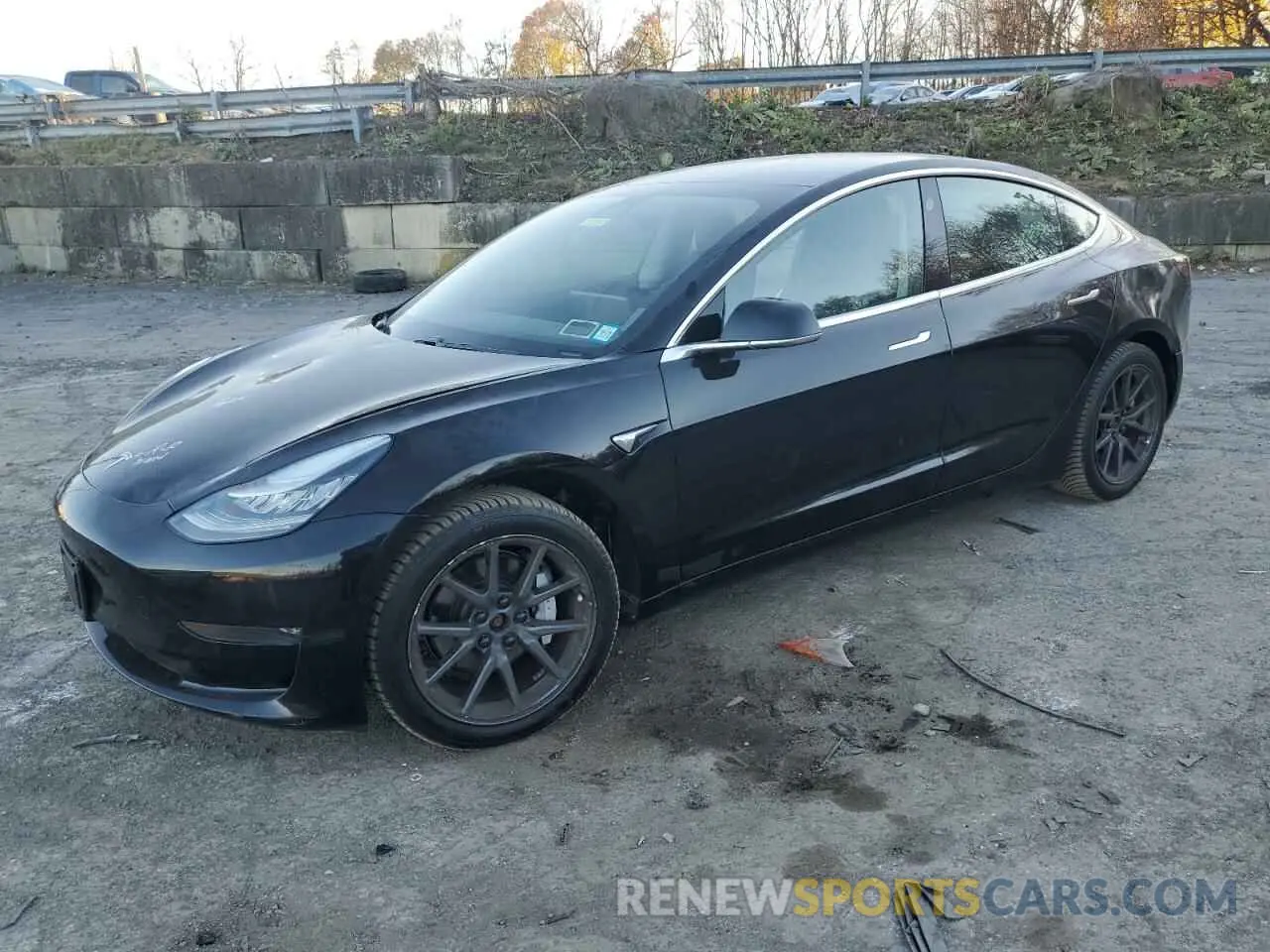 1 Photograph of a damaged car 5YJ3E1EB1KF361319 TESLA MODEL 3 2019