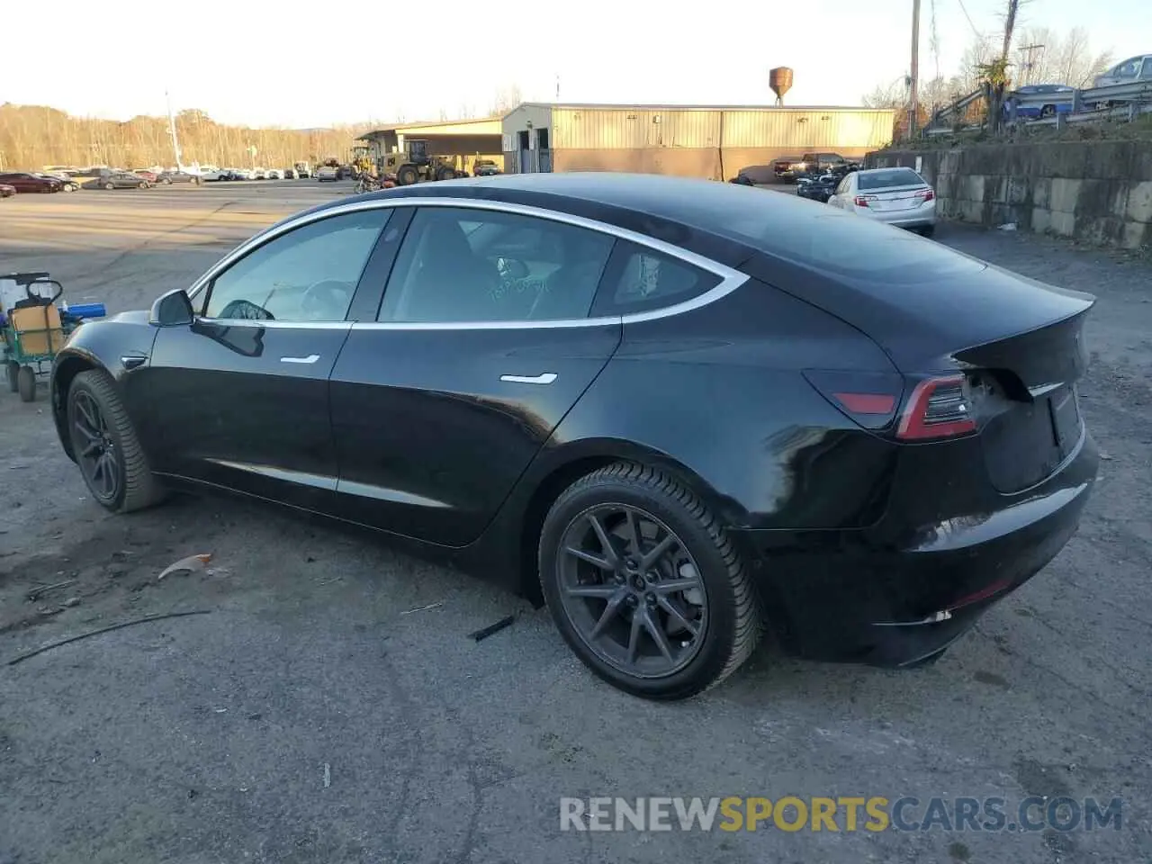 2 Photograph of a damaged car 5YJ3E1EB1KF361319 TESLA MODEL 3 2019