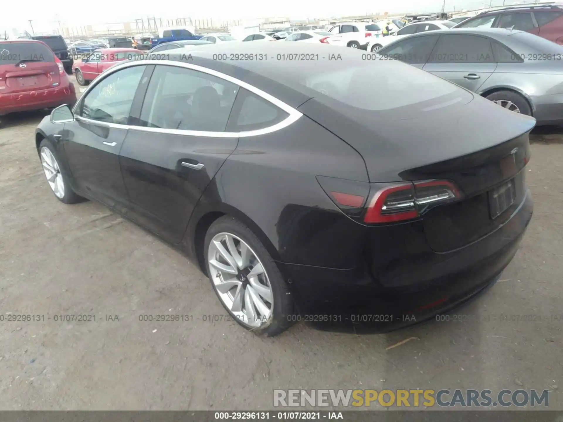 3 Photograph of a damaged car 5YJ3E1EB1KF364575 TESLA MODEL 3 2019