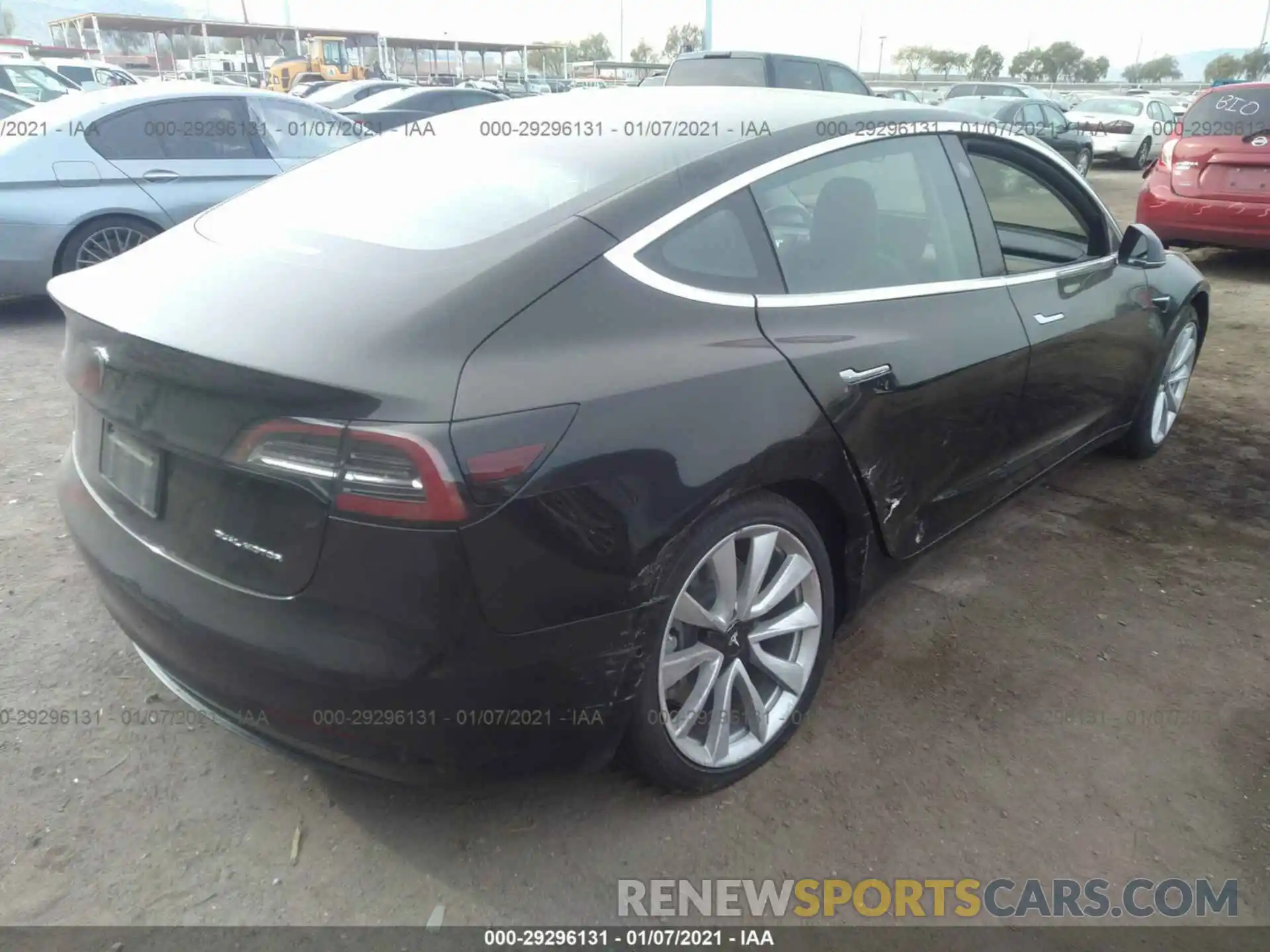 4 Photograph of a damaged car 5YJ3E1EB1KF364575 TESLA MODEL 3 2019