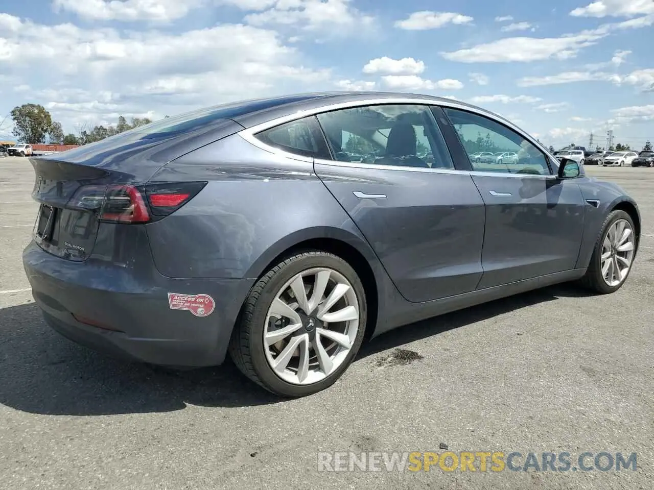 3 Photograph of a damaged car 5YJ3E1EB1KF365368 TESLA MODEL 3 2019