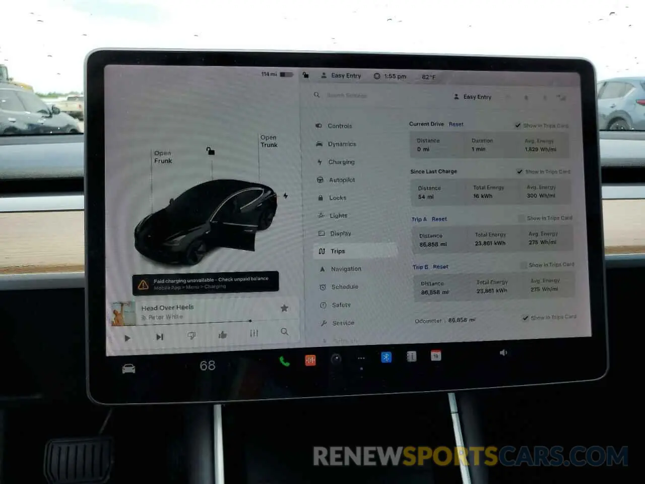 9 Photograph of a damaged car 5YJ3E1EB1KF384745 TESLA MODEL 3 2019