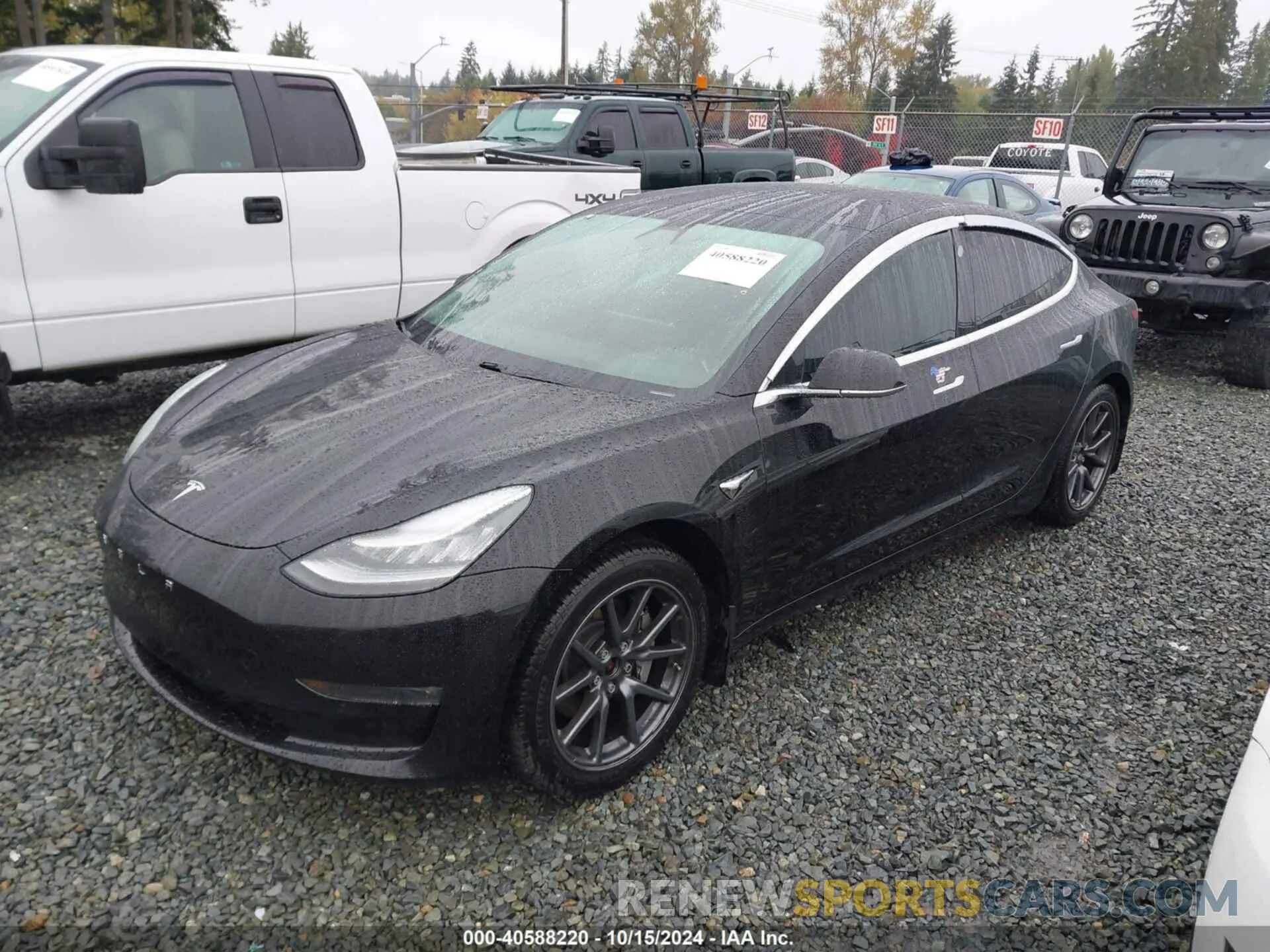 2 Photograph of a damaged car 5YJ3E1EB1KF385779 TESLA MODEL 3 2019