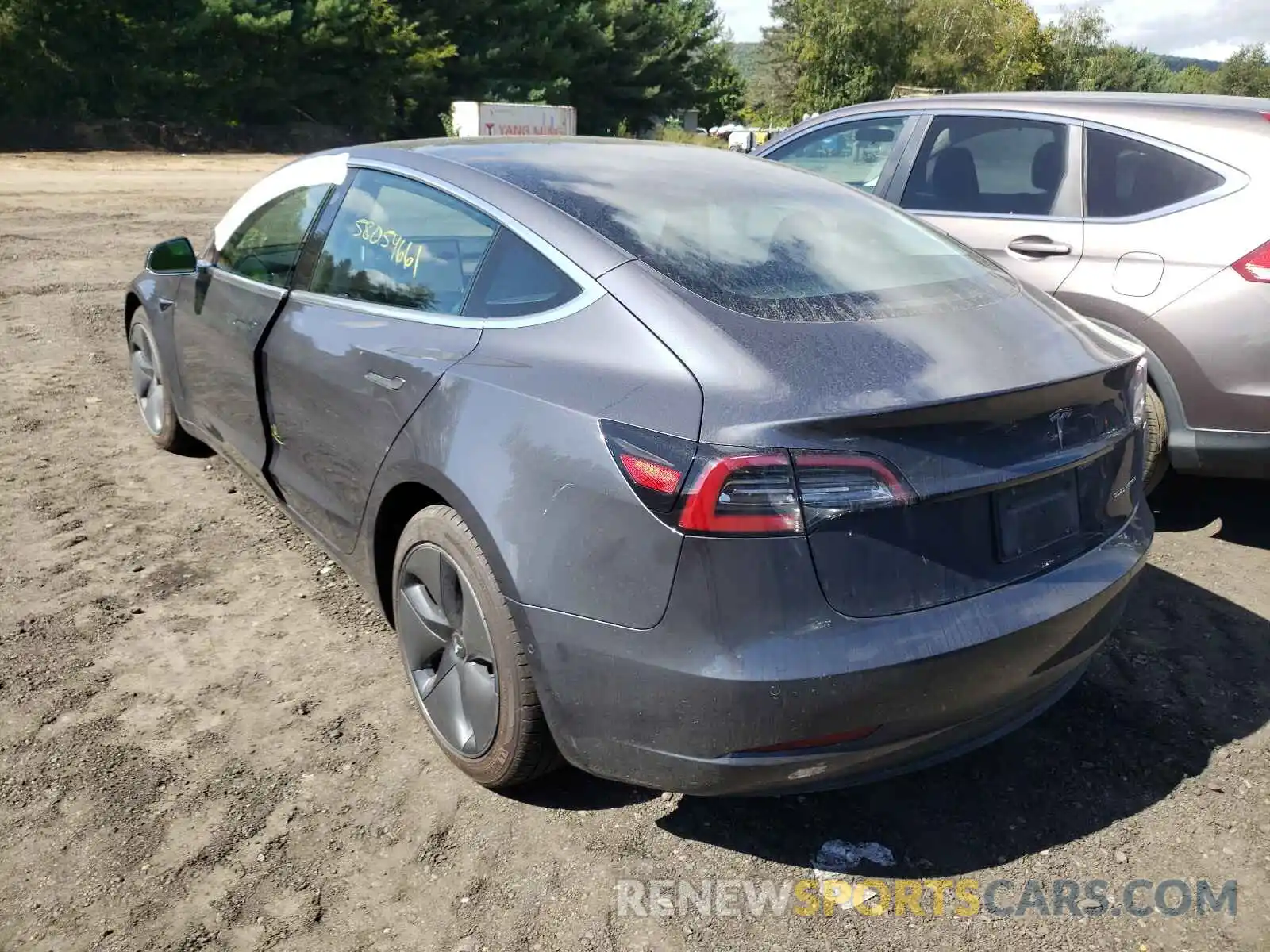 3 Photograph of a damaged car 5YJ3E1EB1KF386155 TESLA MODEL 3 2019