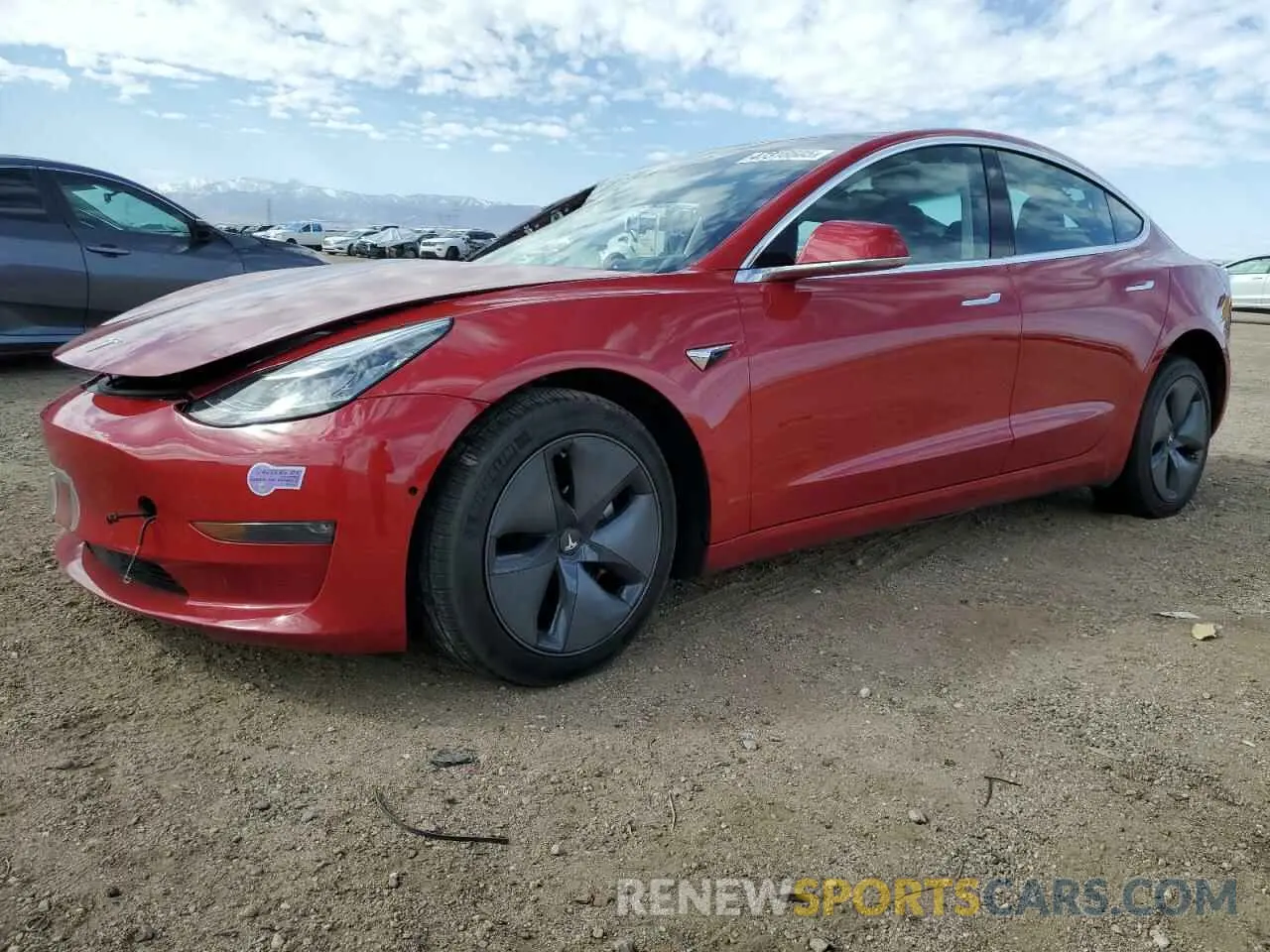 1 Photograph of a damaged car 5YJ3E1EB1KF387273 TESLA MODEL 3 2019
