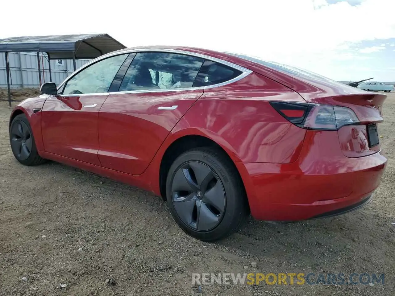 2 Photograph of a damaged car 5YJ3E1EB1KF387273 TESLA MODEL 3 2019