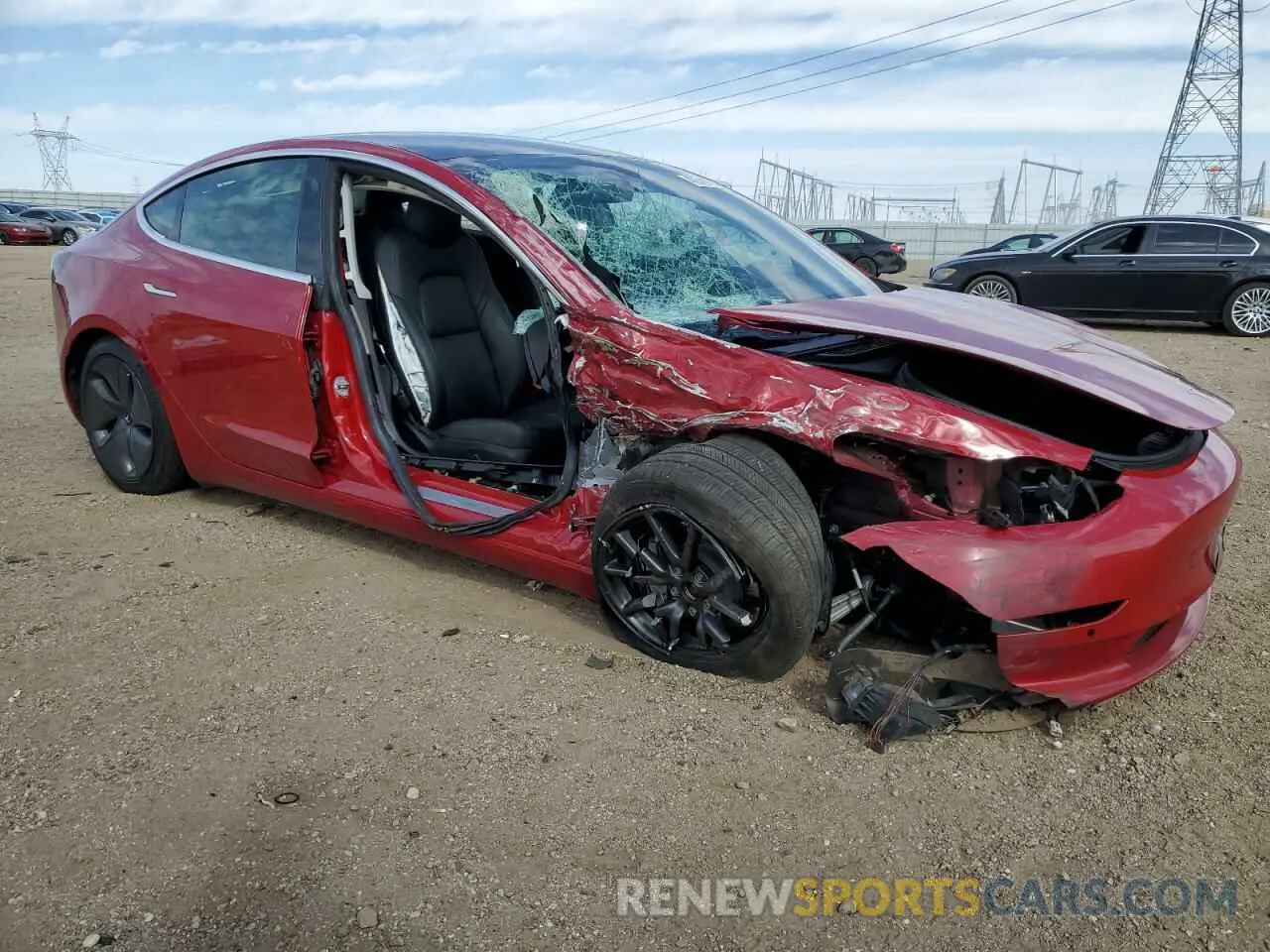 4 Photograph of a damaged car 5YJ3E1EB1KF387273 TESLA MODEL 3 2019