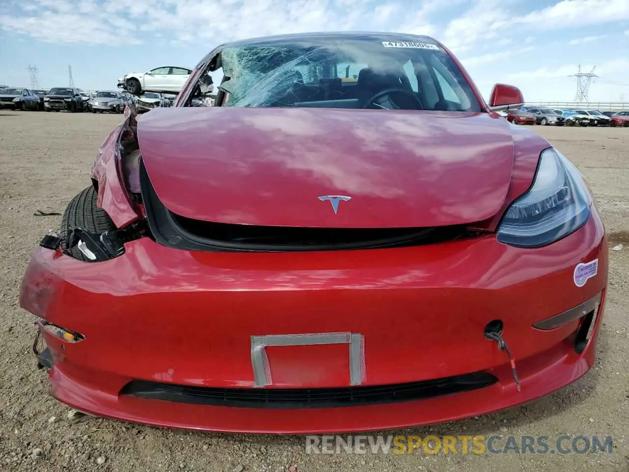 5 Photograph of a damaged car 5YJ3E1EB1KF387273 TESLA MODEL 3 2019