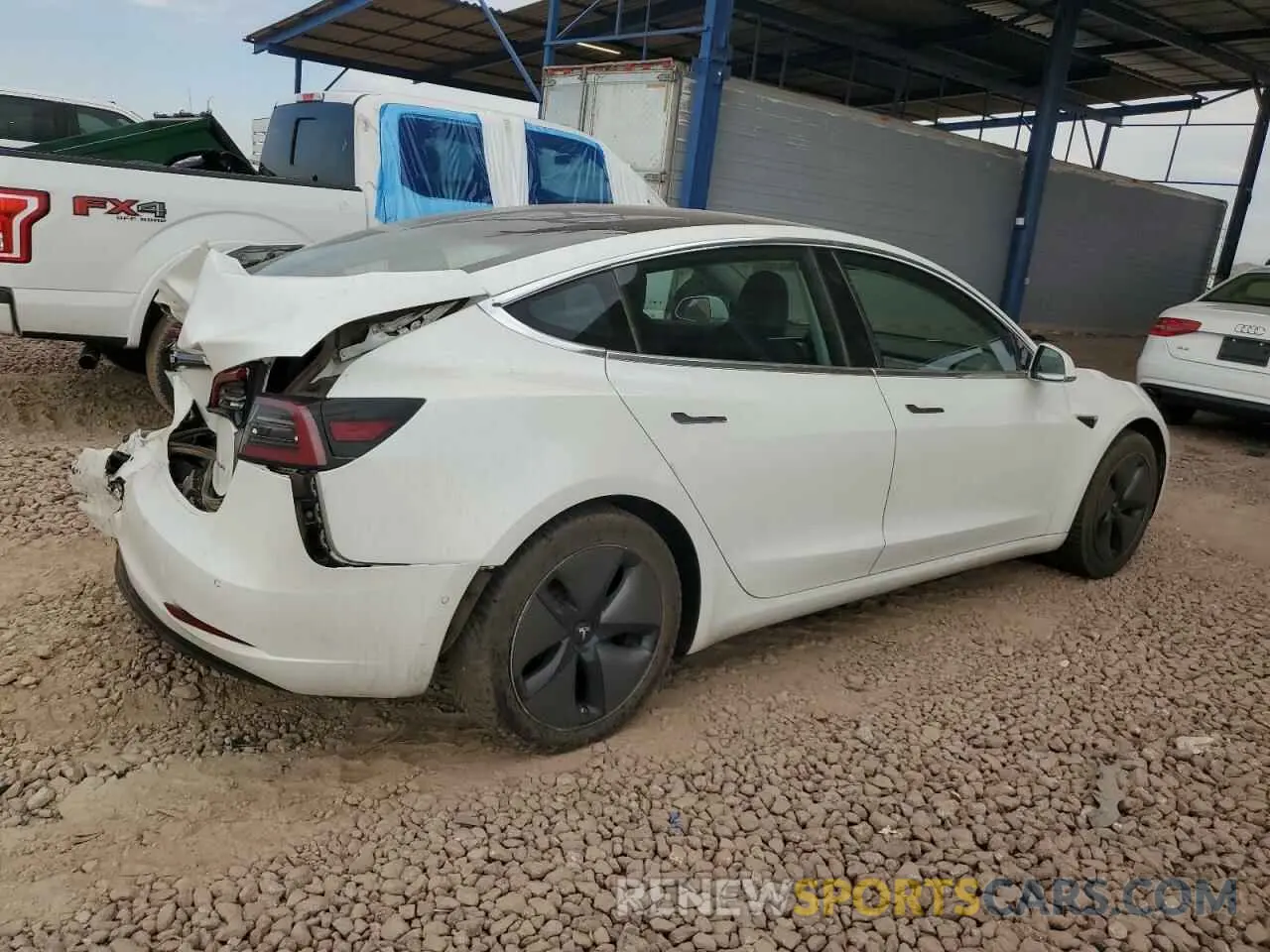 3 Photograph of a damaged car 5YJ3E1EB1KF387967 TESLA MODEL 3 2019