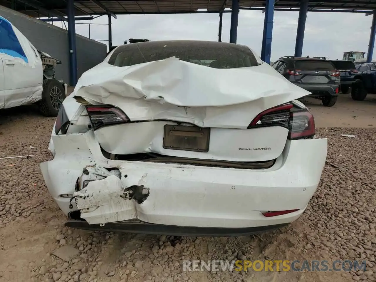 6 Photograph of a damaged car 5YJ3E1EB1KF387967 TESLA MODEL 3 2019