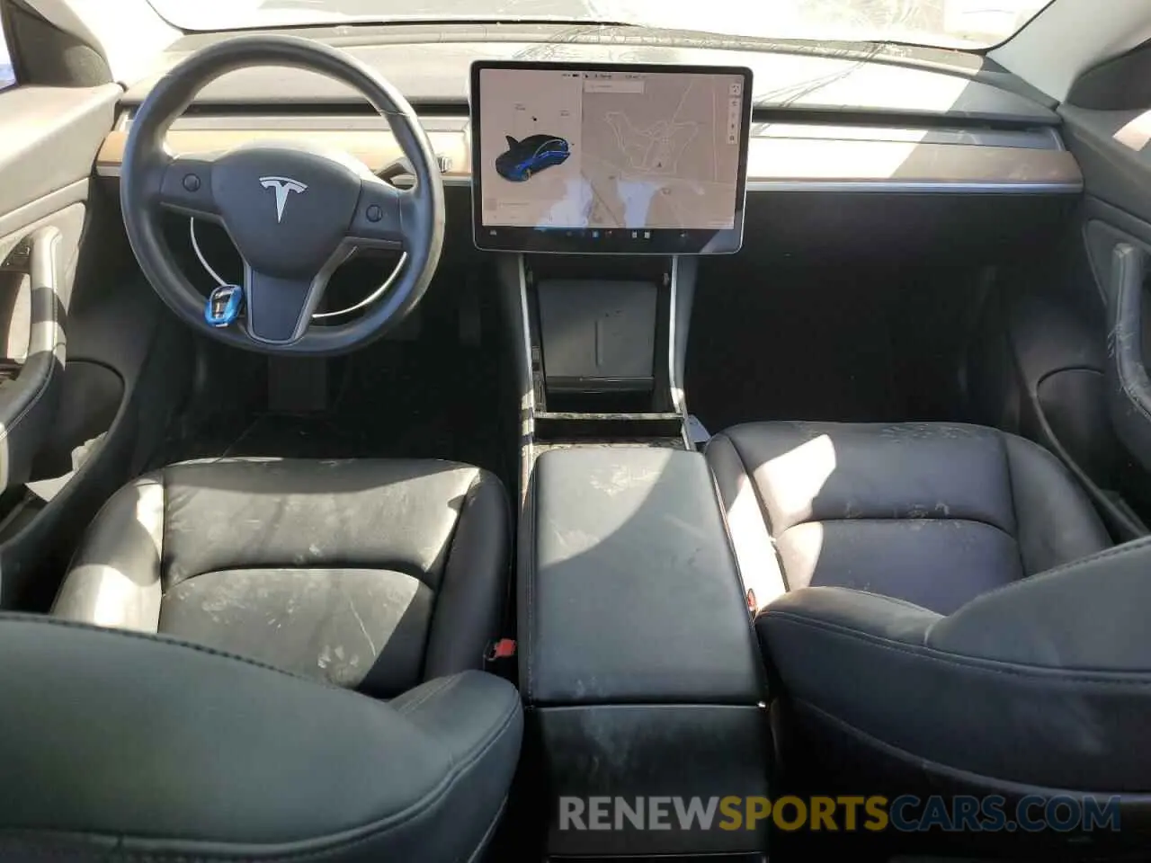8 Photograph of a damaged car 5YJ3E1EB1KF390058 TESLA MODEL 3 2019