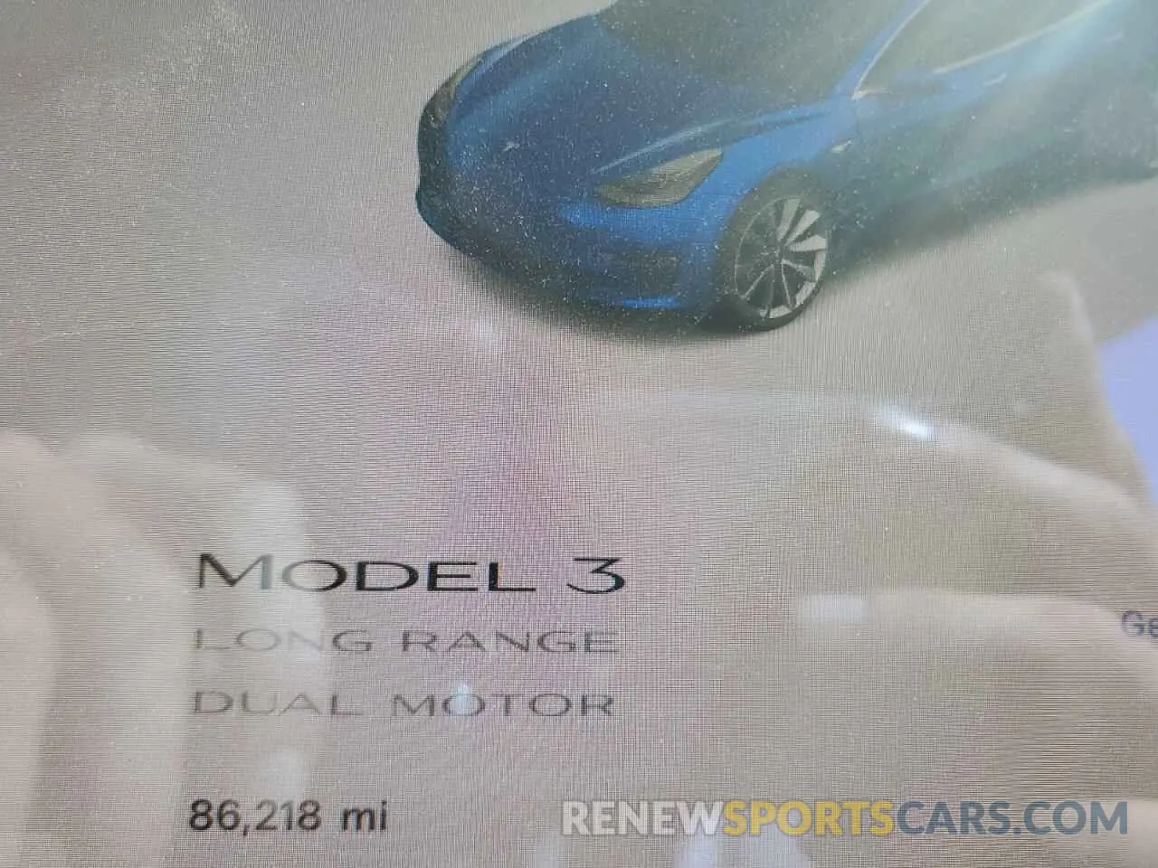 9 Photograph of a damaged car 5YJ3E1EB1KF390058 TESLA MODEL 3 2019
