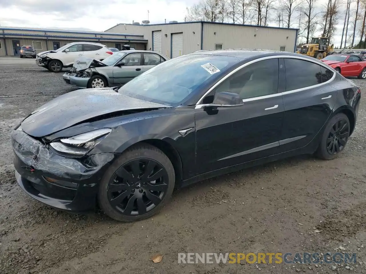 1 Photograph of a damaged car 5YJ3E1EB1KF390531 TESLA MODEL 3 2019