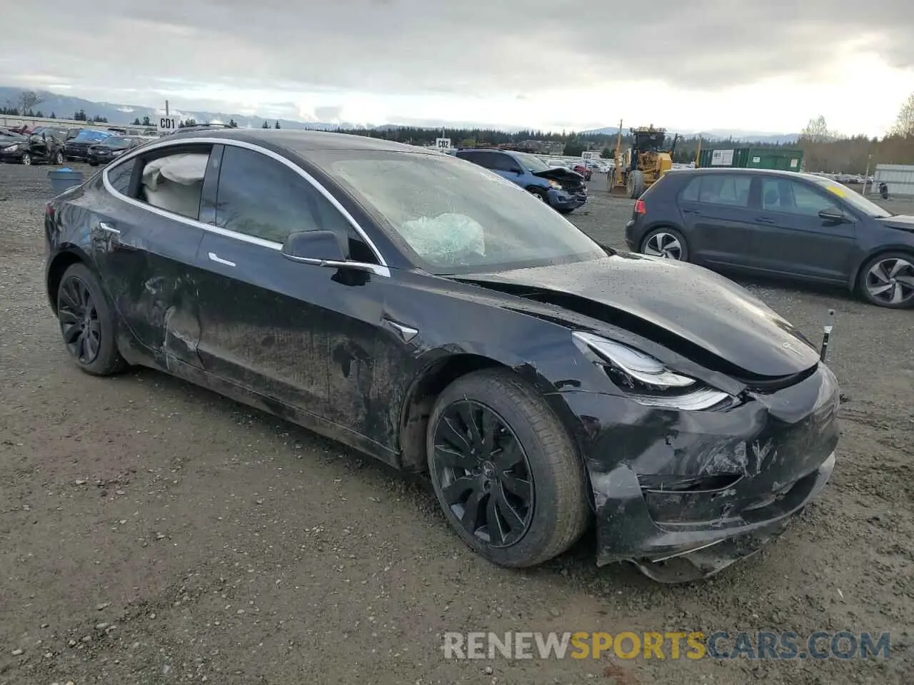 4 Photograph of a damaged car 5YJ3E1EB1KF390531 TESLA MODEL 3 2019