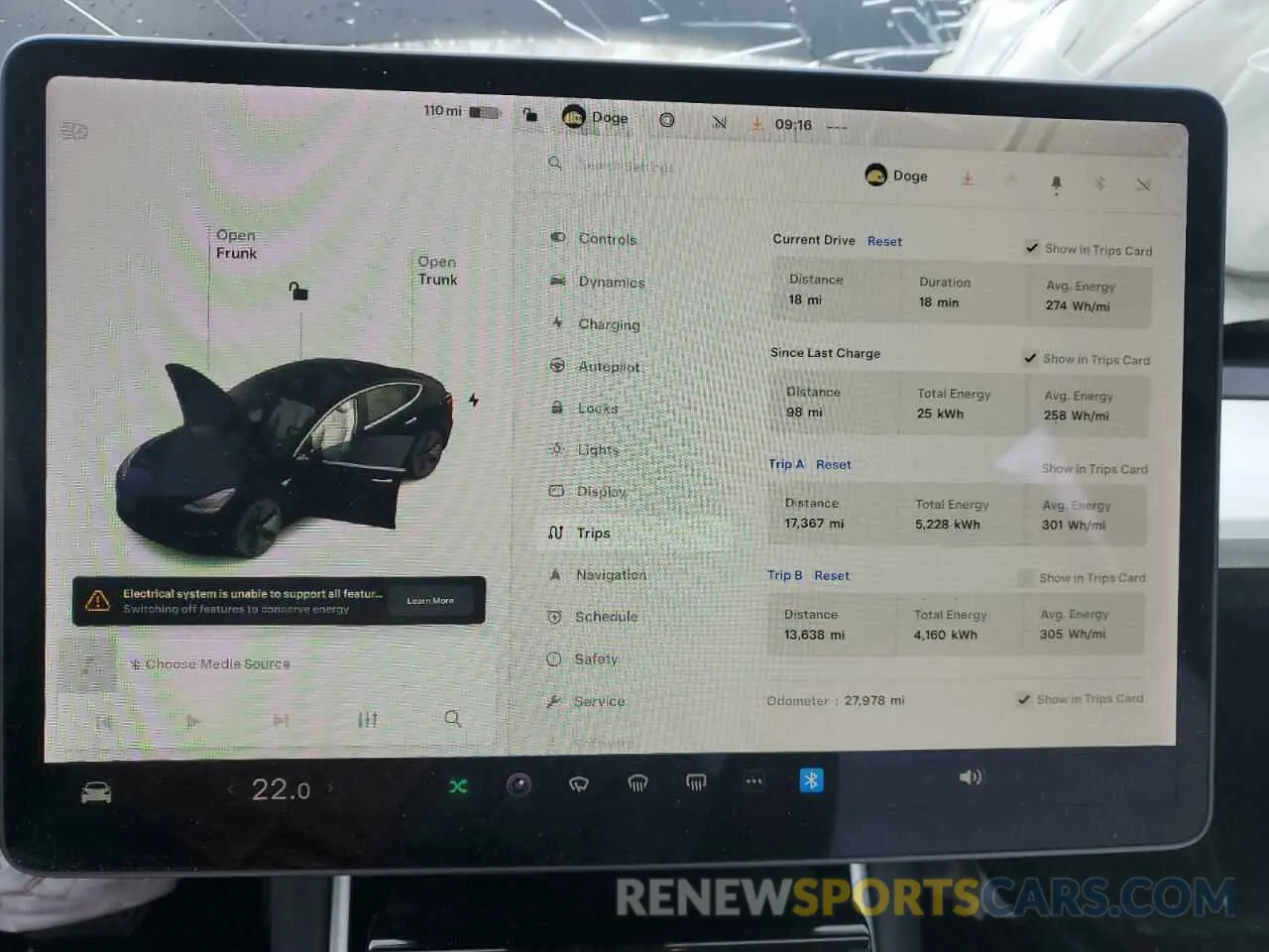 9 Photograph of a damaged car 5YJ3E1EB1KF390531 TESLA MODEL 3 2019