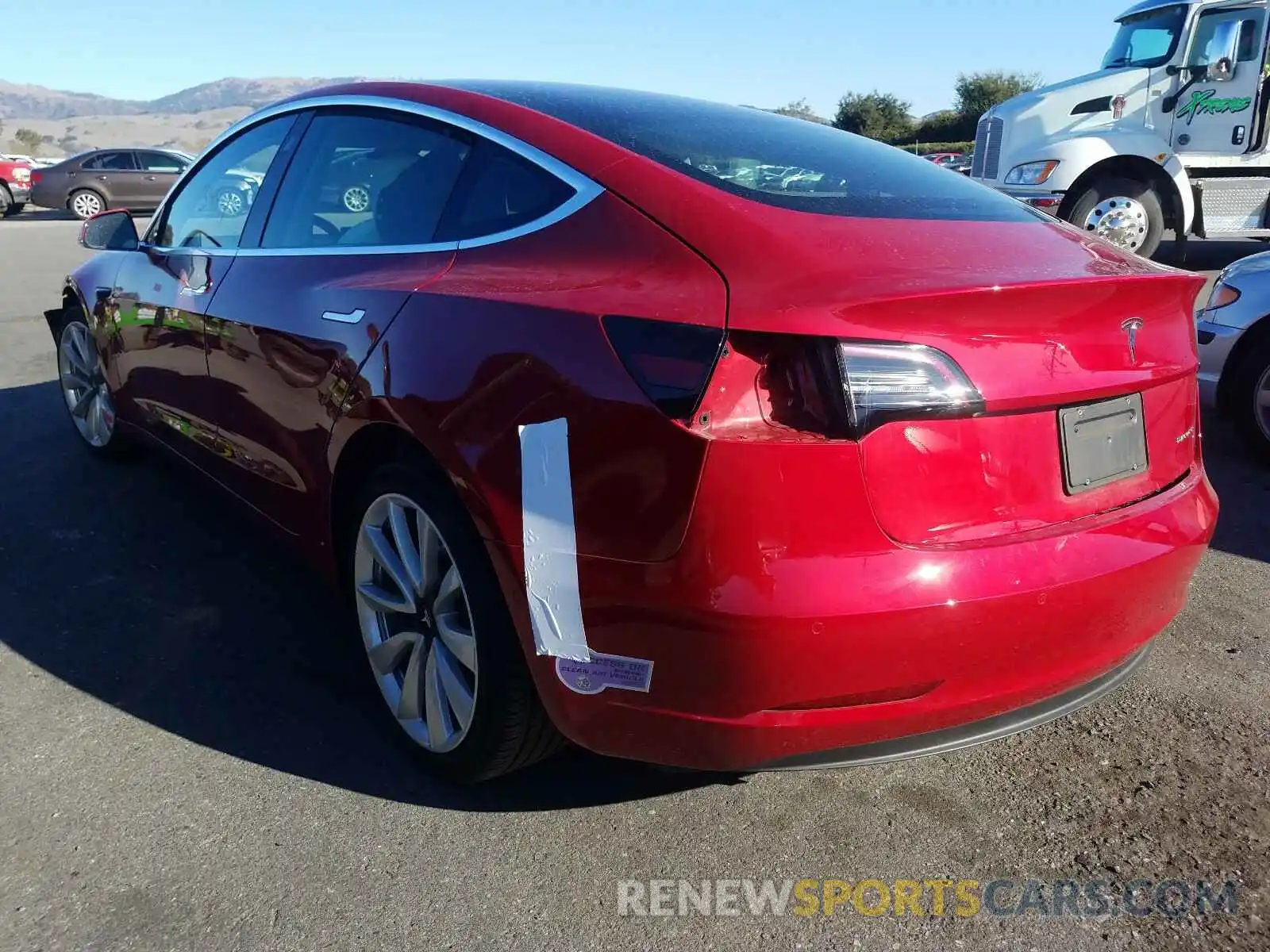 3 Photograph of a damaged car 5YJ3E1EB1KF391887 TESLA MODEL 3 2019