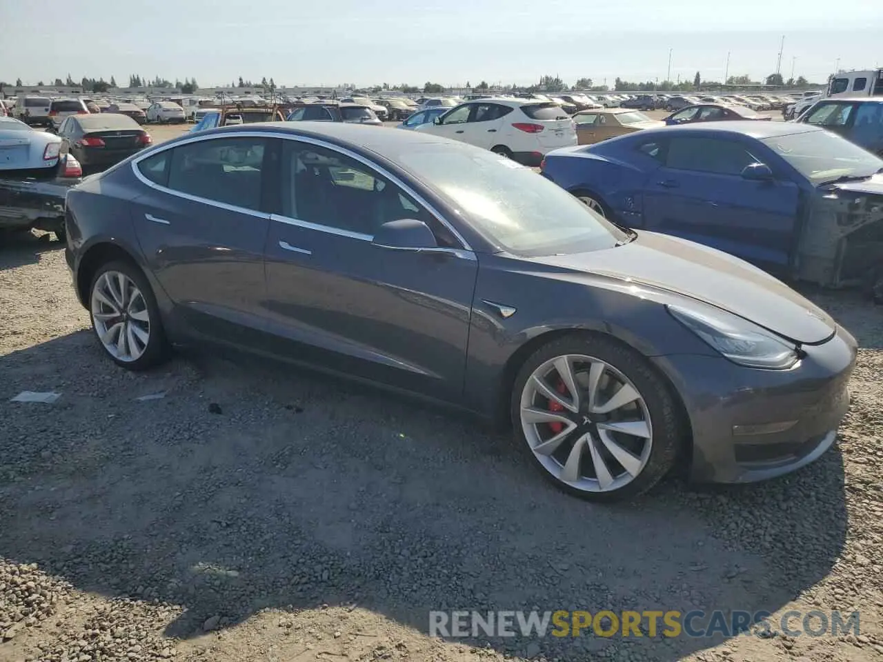 4 Photograph of a damaged car 5YJ3E1EB1KF413533 TESLA MODEL 3 2019