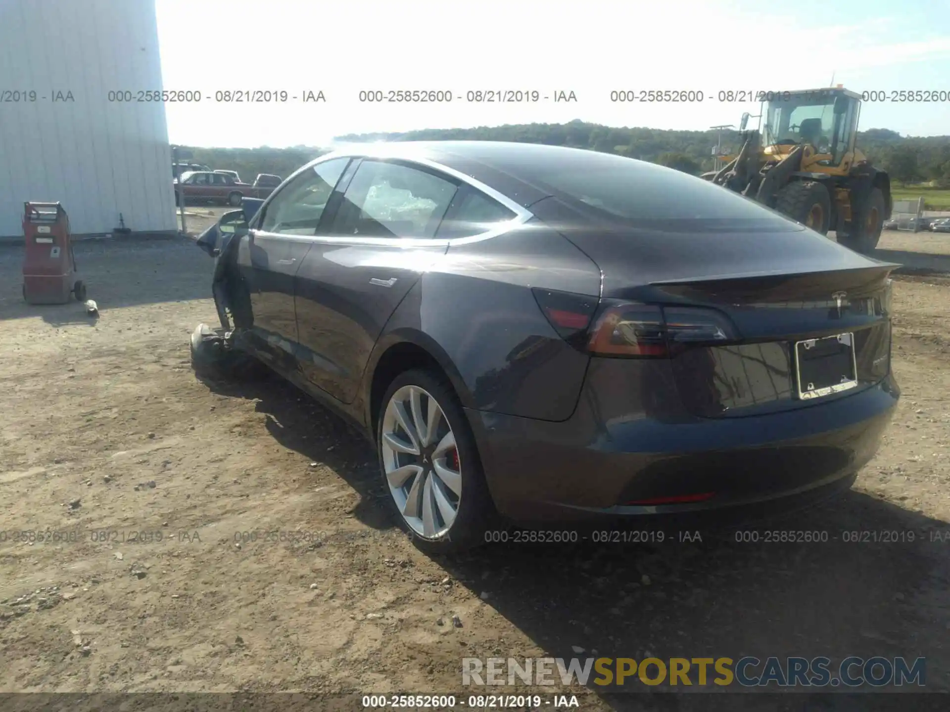 3 Photograph of a damaged car 5YJ3E1EB1KF419834 TESLA MODEL 3 2019