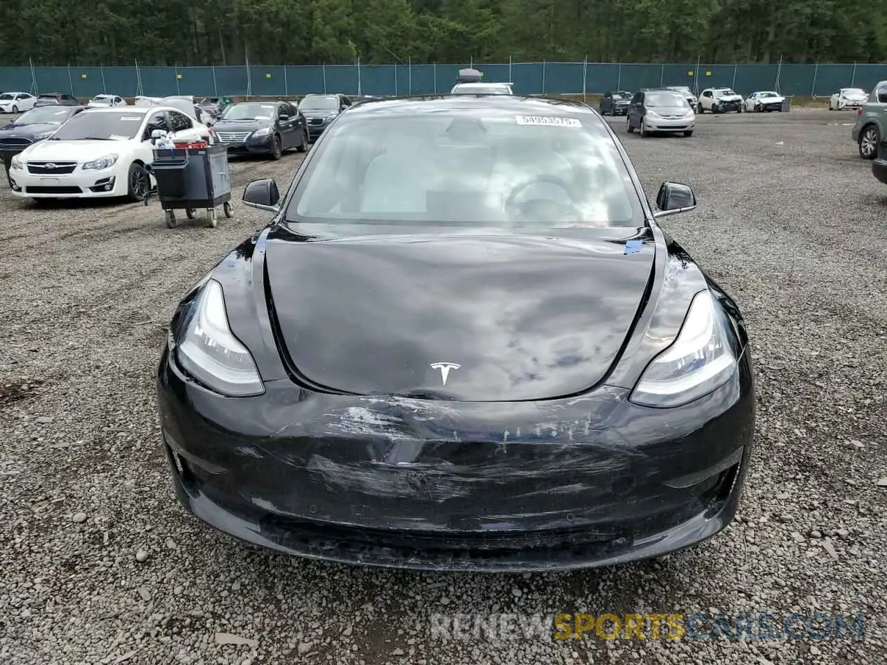 5 Photograph of a damaged car 5YJ3E1EB1KF421406 TESLA MODEL 3 2019