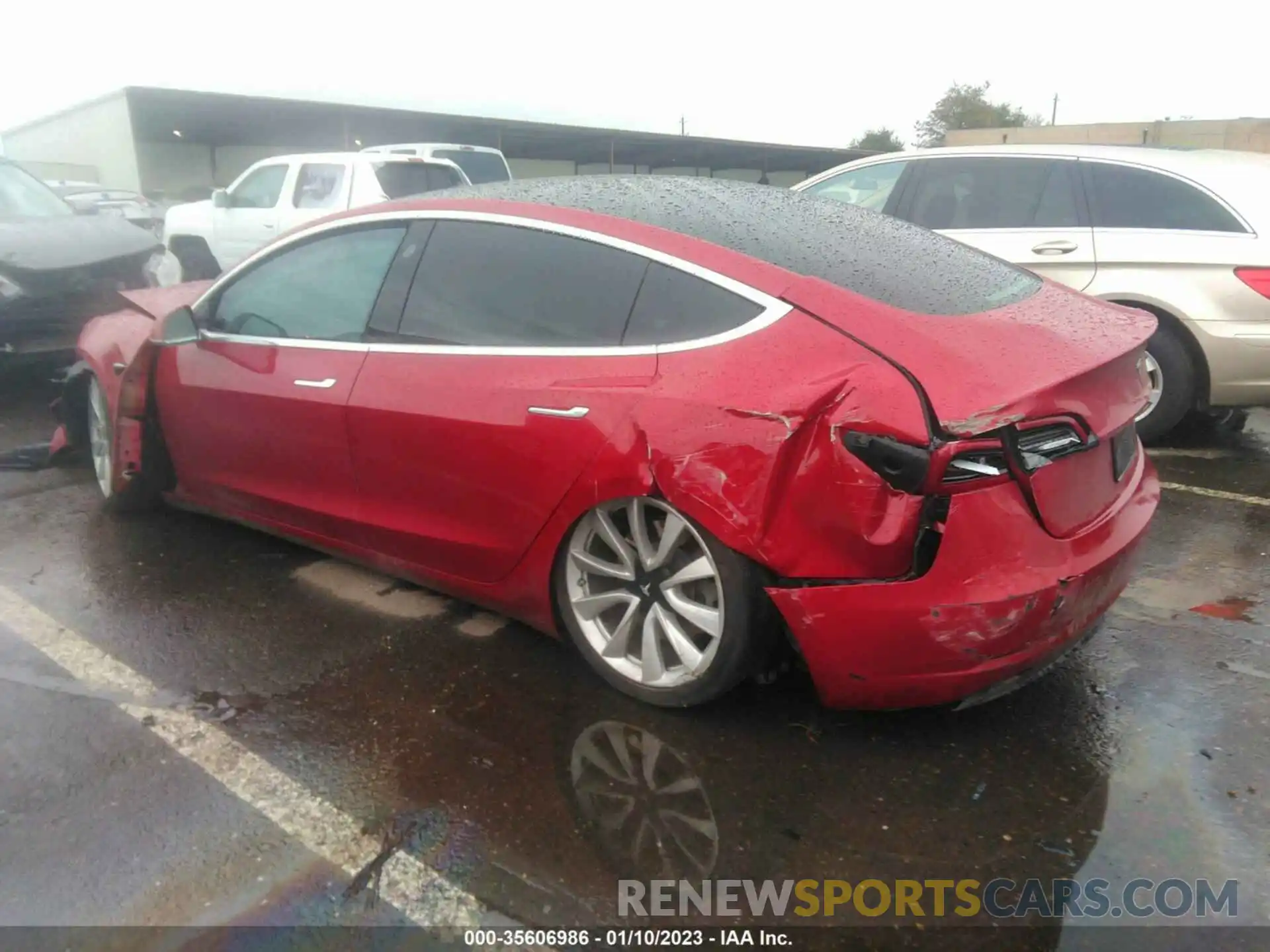 3 Photograph of a damaged car 5YJ3E1EB1KF421731 TESLA MODEL 3 2019