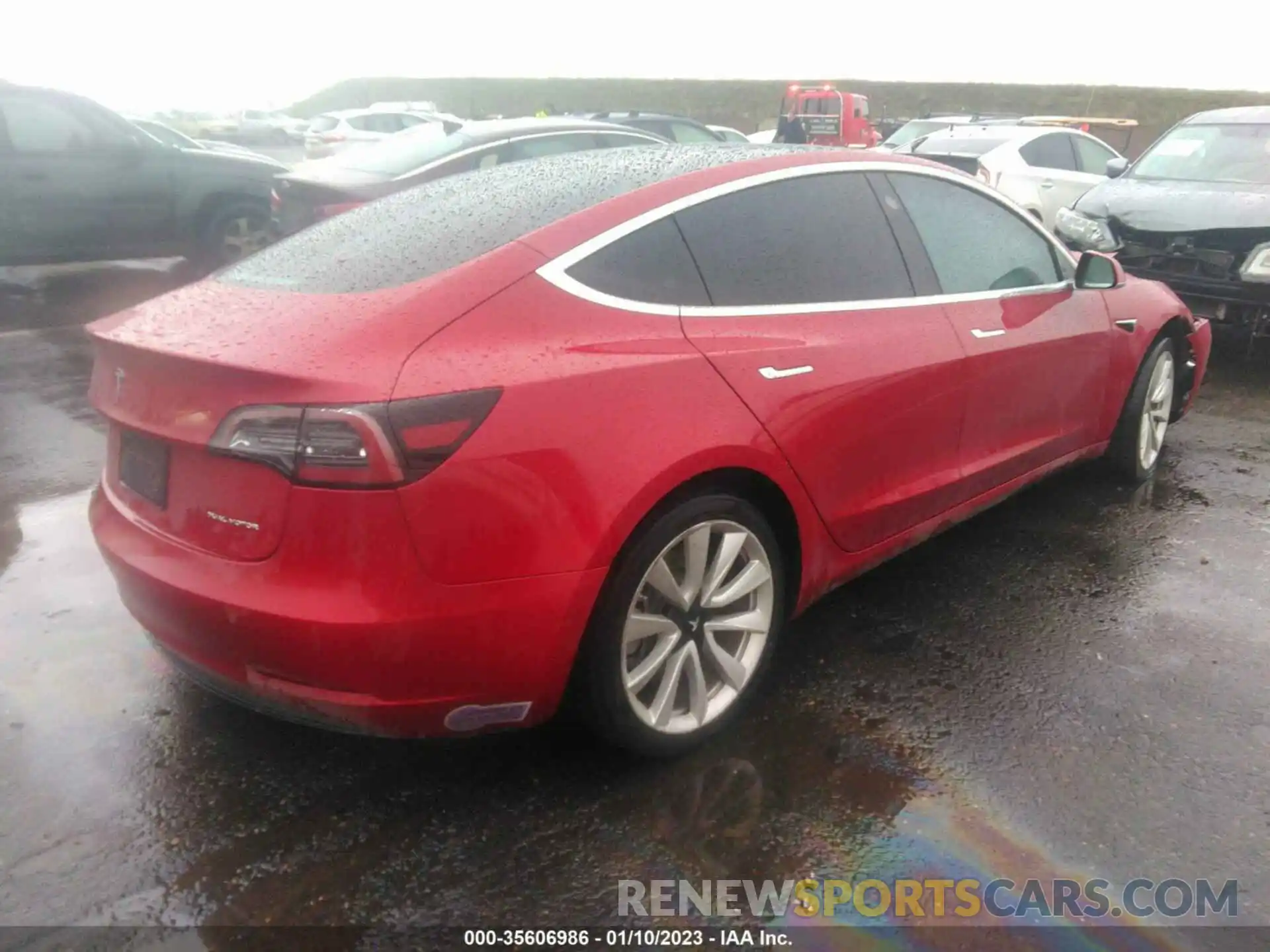 4 Photograph of a damaged car 5YJ3E1EB1KF421731 TESLA MODEL 3 2019