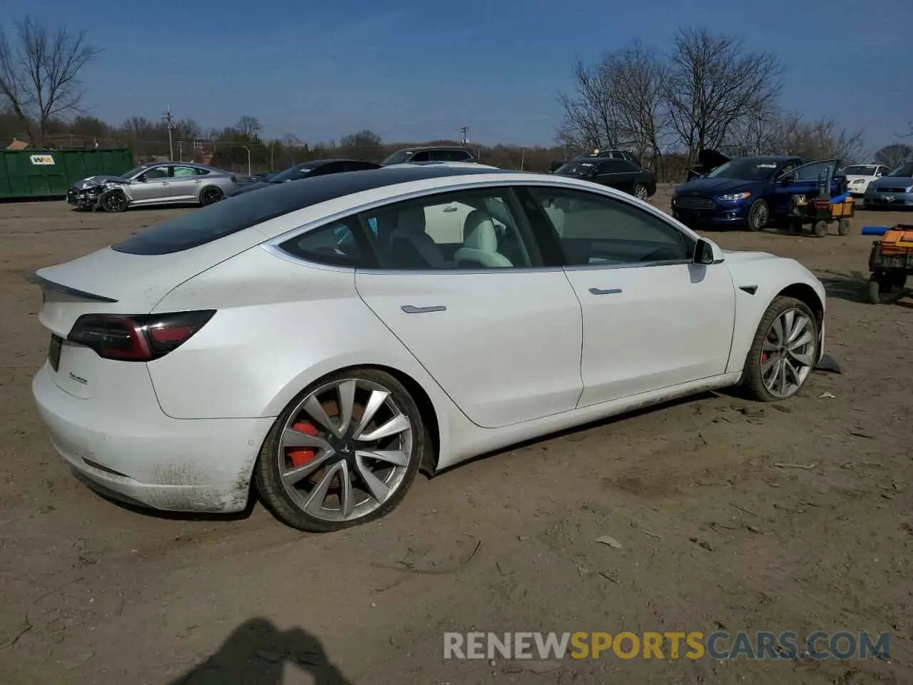 3 Photograph of a damaged car 5YJ3E1EB1KF422135 TESLA MODEL 3 2019