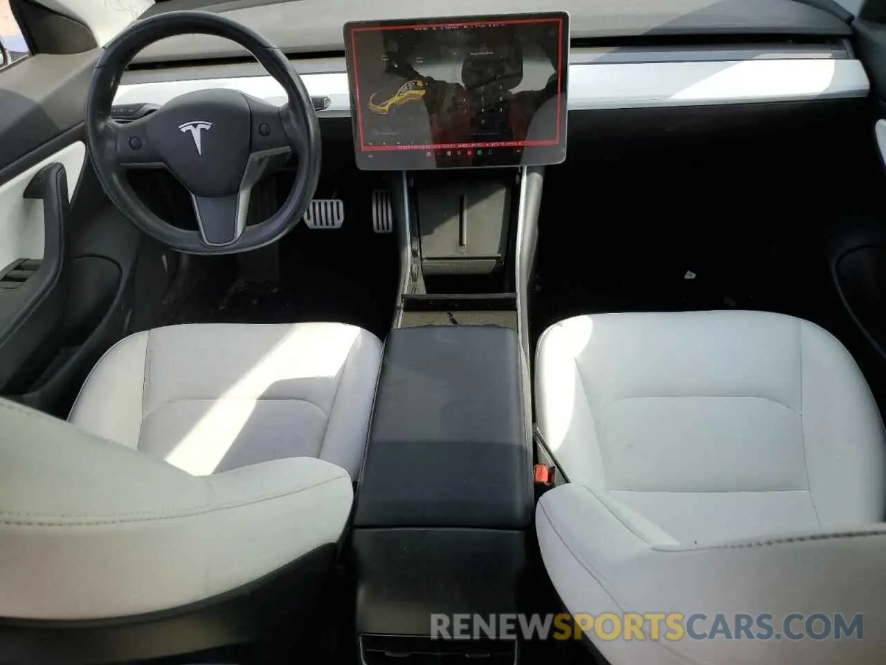 8 Photograph of a damaged car 5YJ3E1EB1KF422135 TESLA MODEL 3 2019