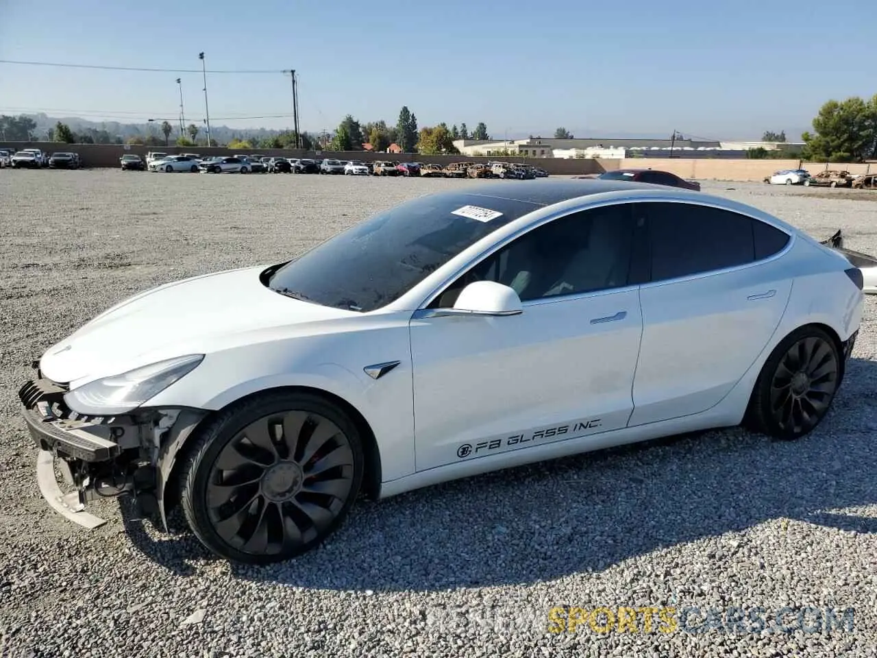 1 Photograph of a damaged car 5YJ3E1EB1KF437864 TESLA MODEL 3 2019