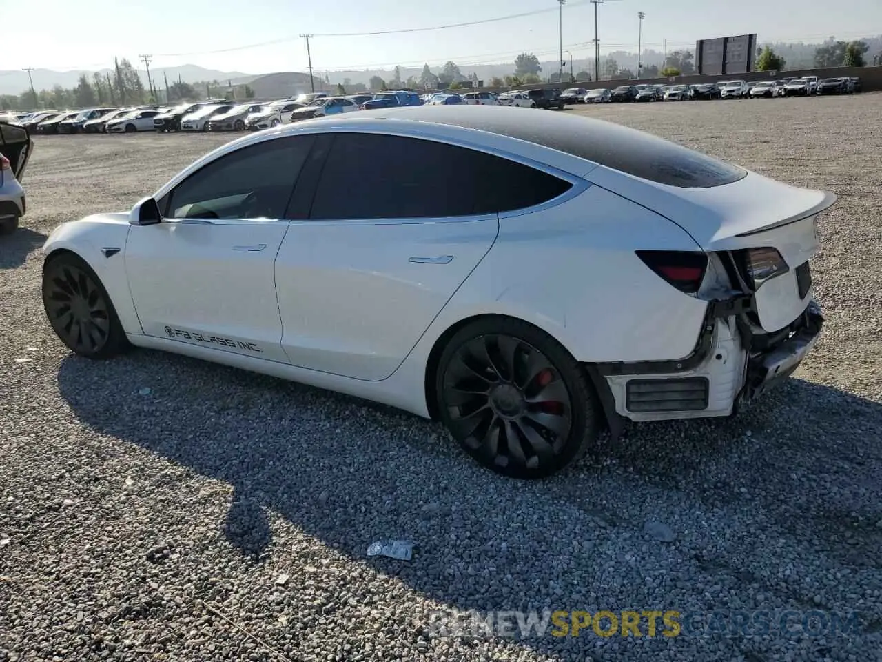 2 Photograph of a damaged car 5YJ3E1EB1KF437864 TESLA MODEL 3 2019