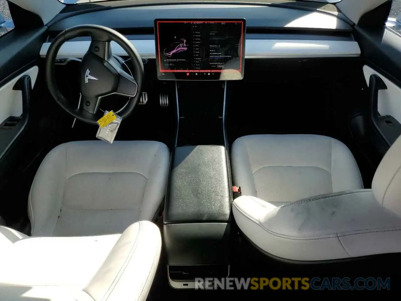 8 Photograph of a damaged car 5YJ3E1EB1KF437864 TESLA MODEL 3 2019