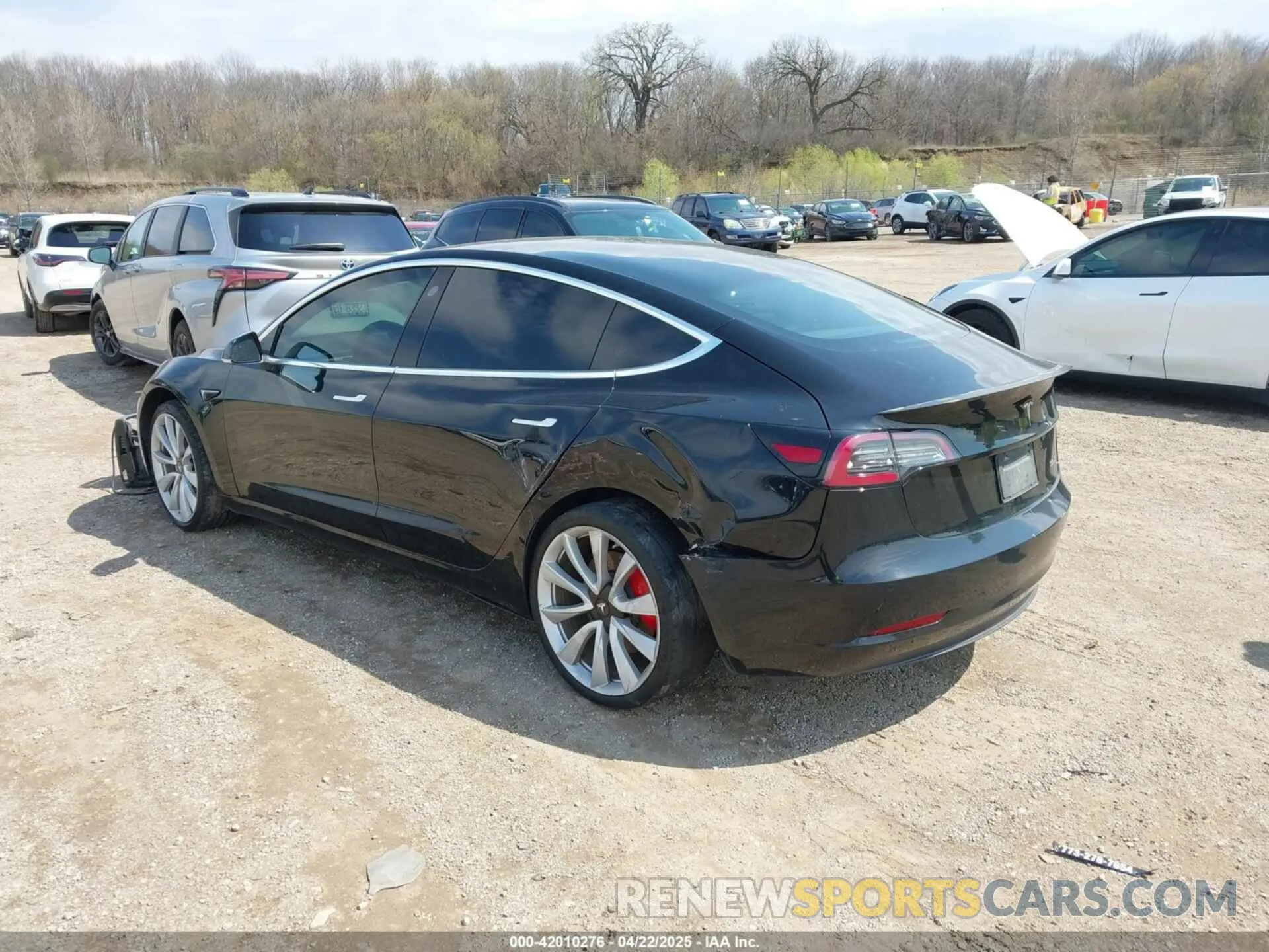 3 Photograph of a damaged car 5YJ3E1EB1KF438335 TESLA MODEL 3 2019