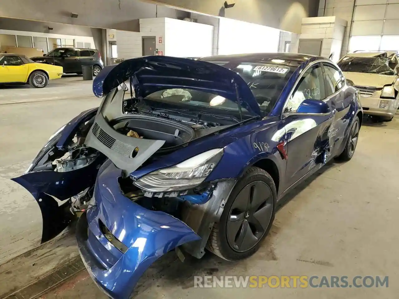 2 Photograph of a damaged car 5YJ3E1EB1KF442157 TESLA MODEL 3 2019