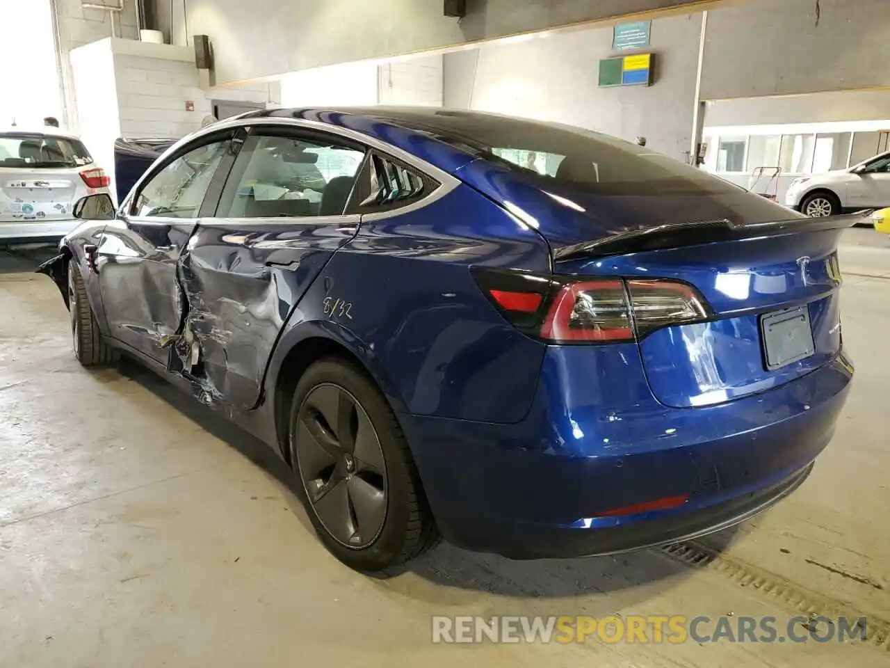 3 Photograph of a damaged car 5YJ3E1EB1KF442157 TESLA MODEL 3 2019