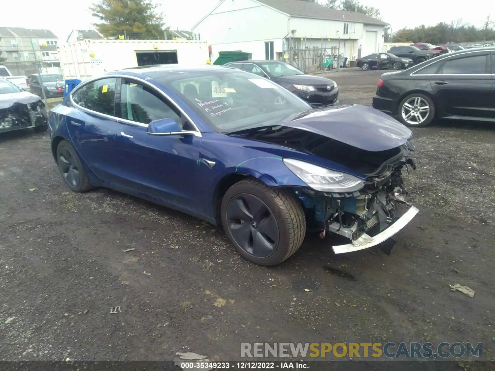 1 Photograph of a damaged car 5YJ3E1EB1KF452719 TESLA MODEL 3 2019