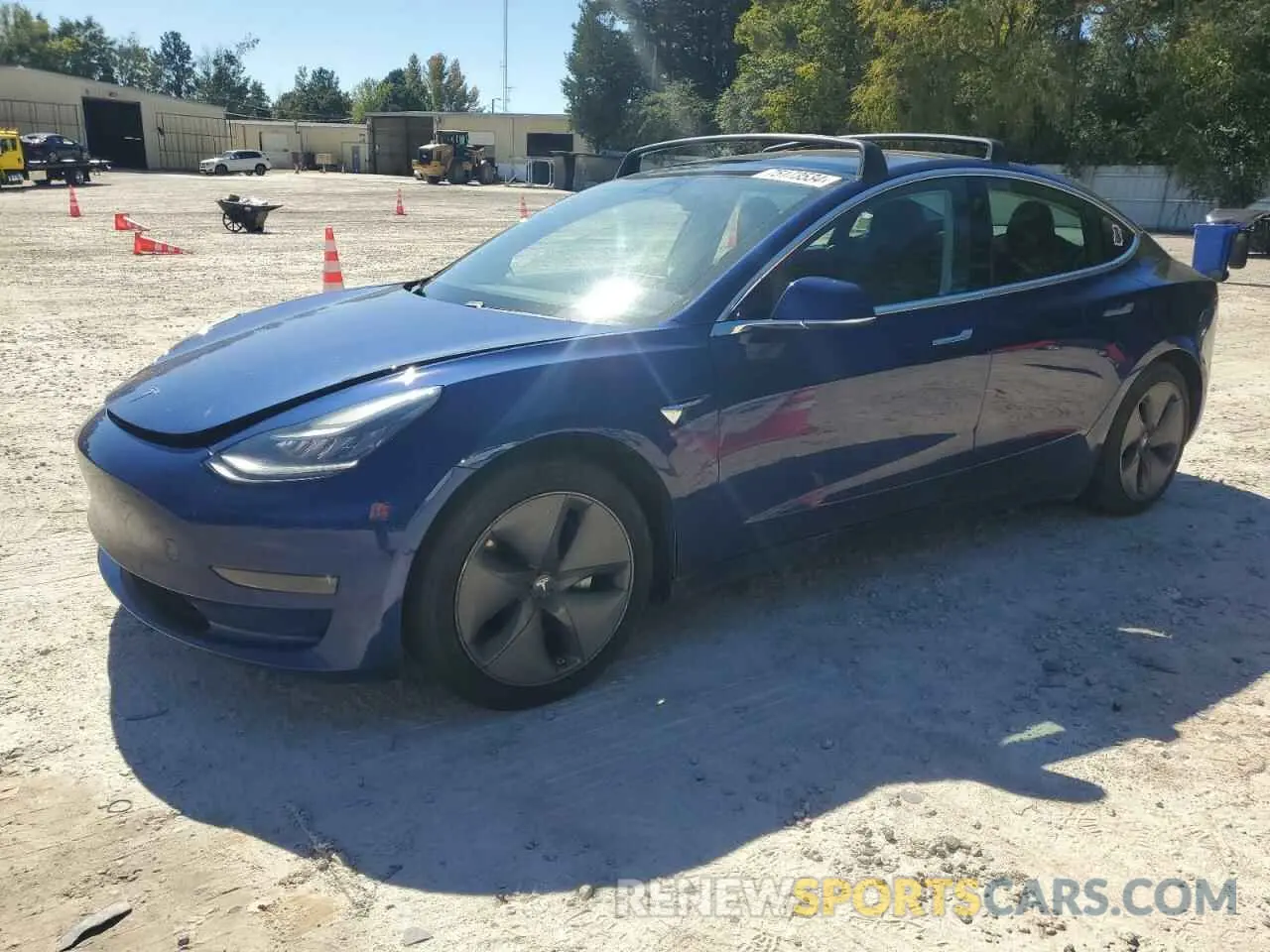 1 Photograph of a damaged car 5YJ3E1EB1KF453188 TESLA MODEL 3 2019