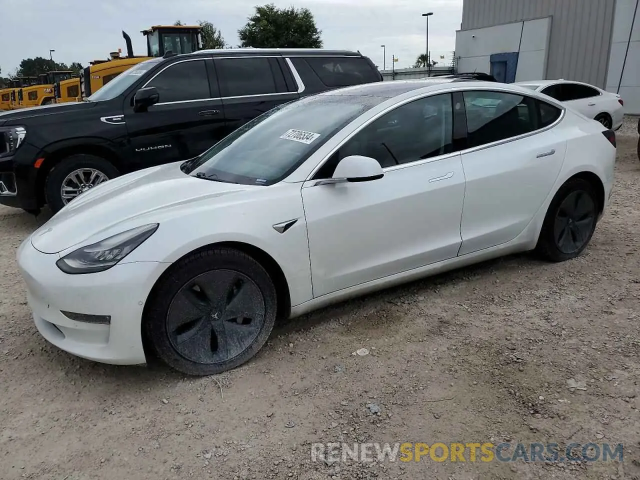 1 Photograph of a damaged car 5YJ3E1EB1KF493805 TESLA MODEL 3 2019