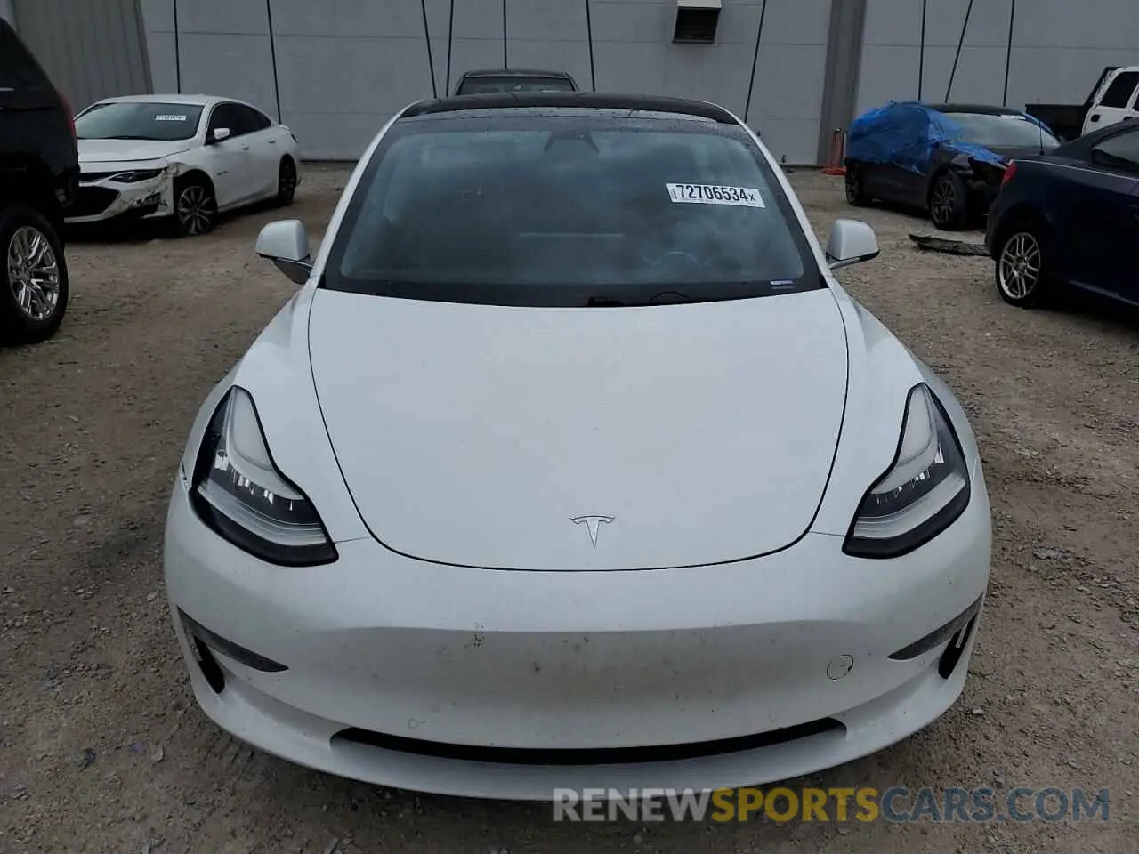 5 Photograph of a damaged car 5YJ3E1EB1KF493805 TESLA MODEL 3 2019
