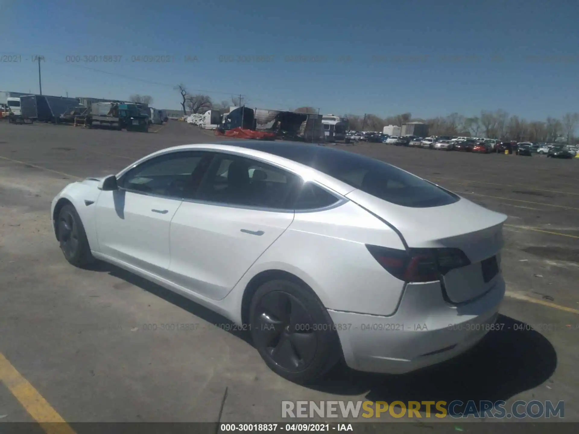 3 Photograph of a damaged car 5YJ3E1EB1KF494159 TESLA MODEL 3 2019