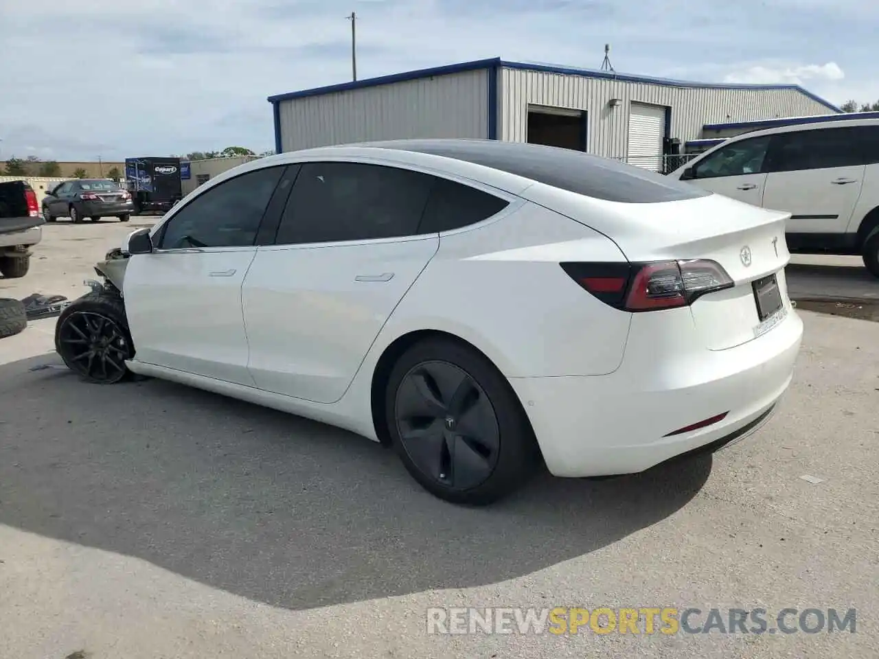 2 Photograph of a damaged car 5YJ3E1EB1KF494727 TESLA MODEL 3 2019