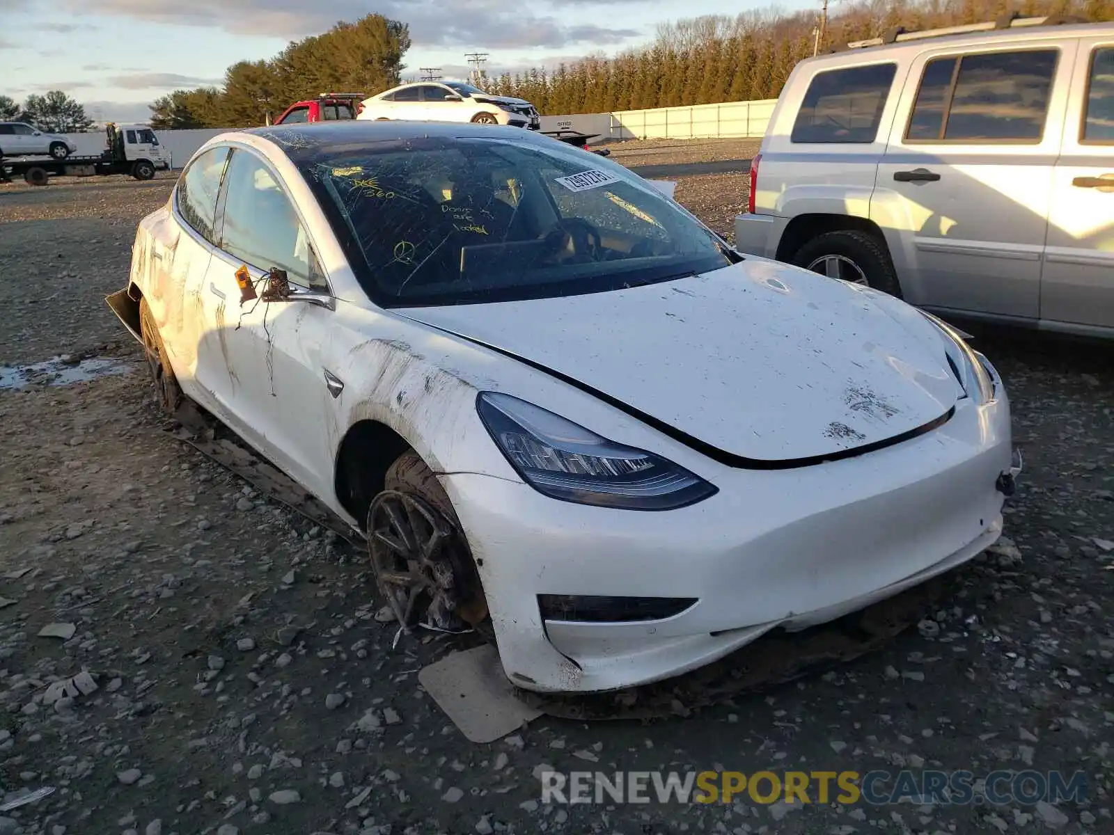 9 Photograph of a damaged car 5YJ3E1EB1KF510702 TESLA MODEL 3 2019