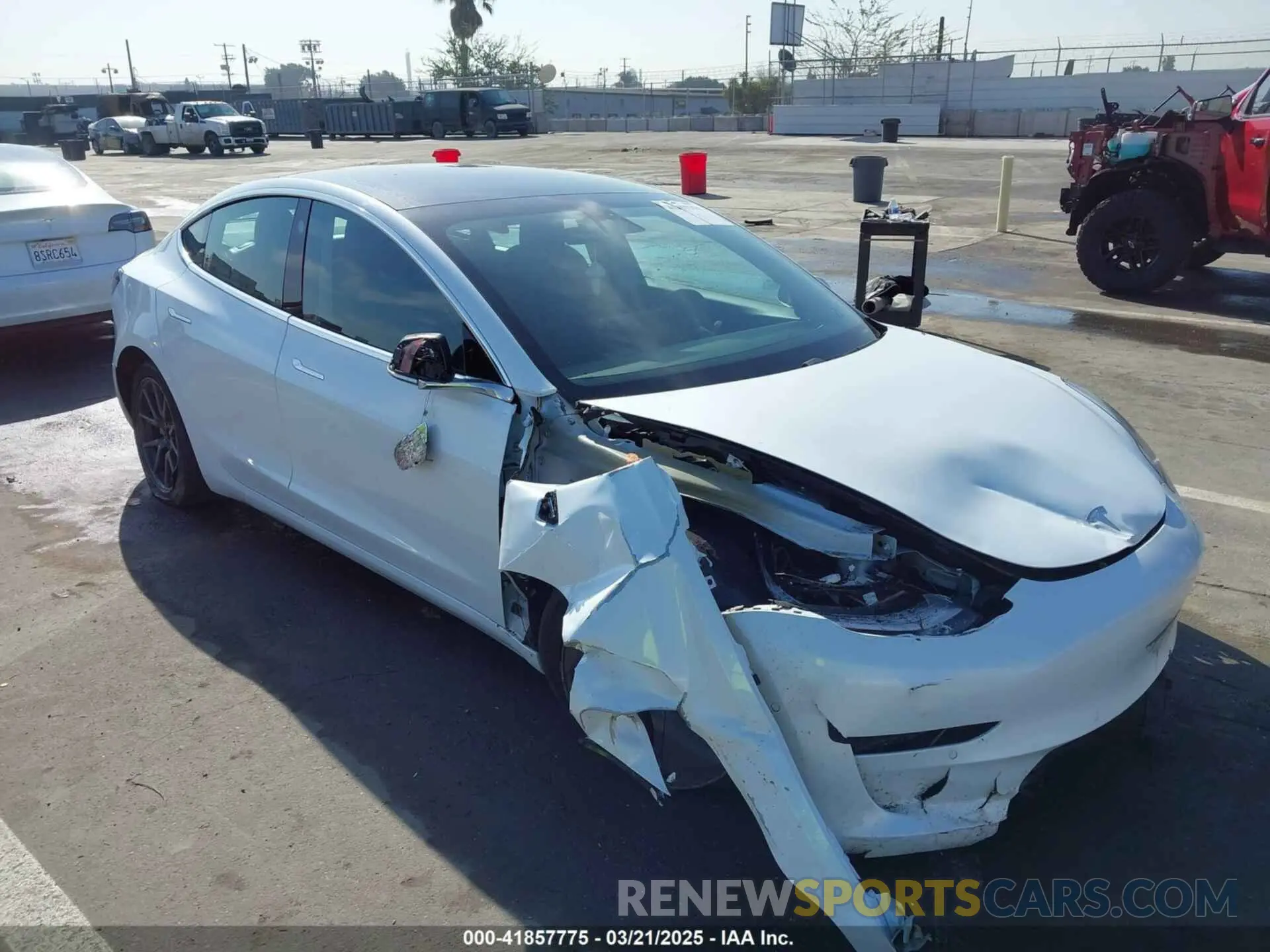 1 Photograph of a damaged car 5YJ3E1EB1KF510912 TESLA MODEL 3 2019