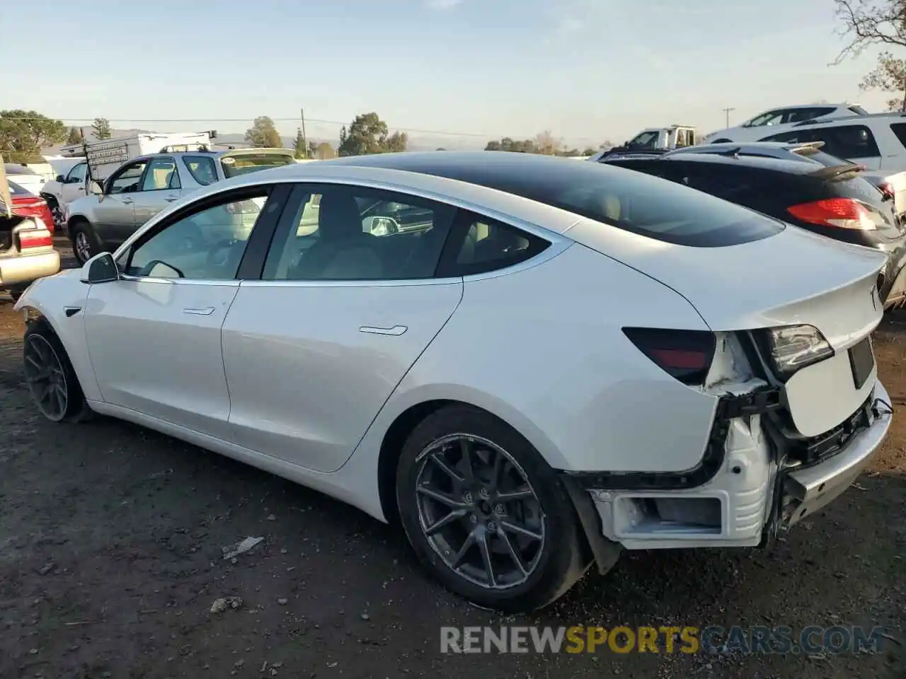 2 Photograph of a damaged car 5YJ3E1EB1KF511882 TESLA MODEL 3 2019