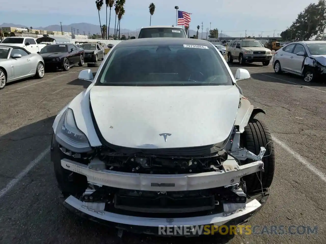 5 Photograph of a damaged car 5YJ3E1EB1KF512398 TESLA MODEL 3 2019