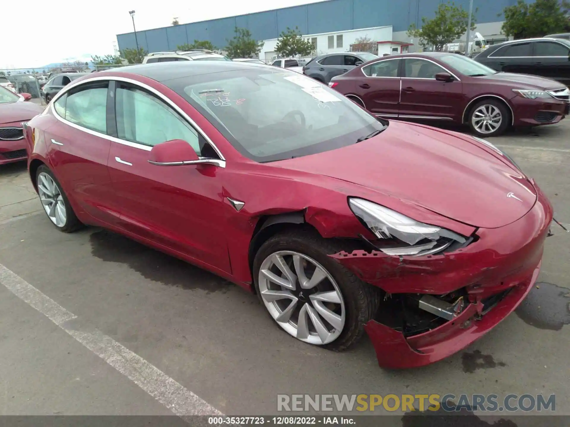 1 Photograph of a damaged car 5YJ3E1EB1KF521635 TESLA MODEL 3 2019