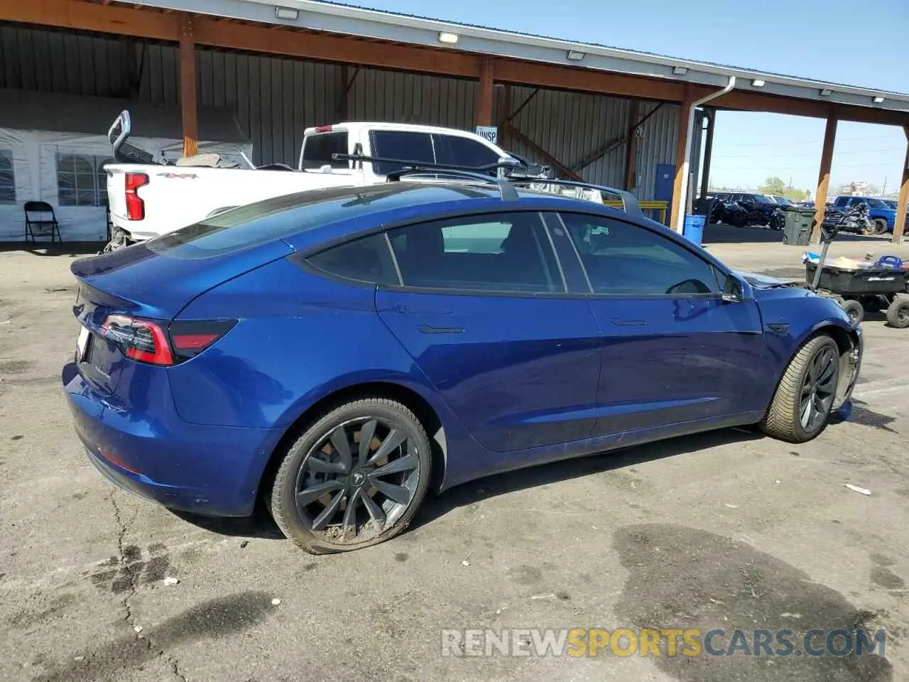 3 Photograph of a damaged car 5YJ3E1EB1KF521716 TESLA MODEL 3 2019