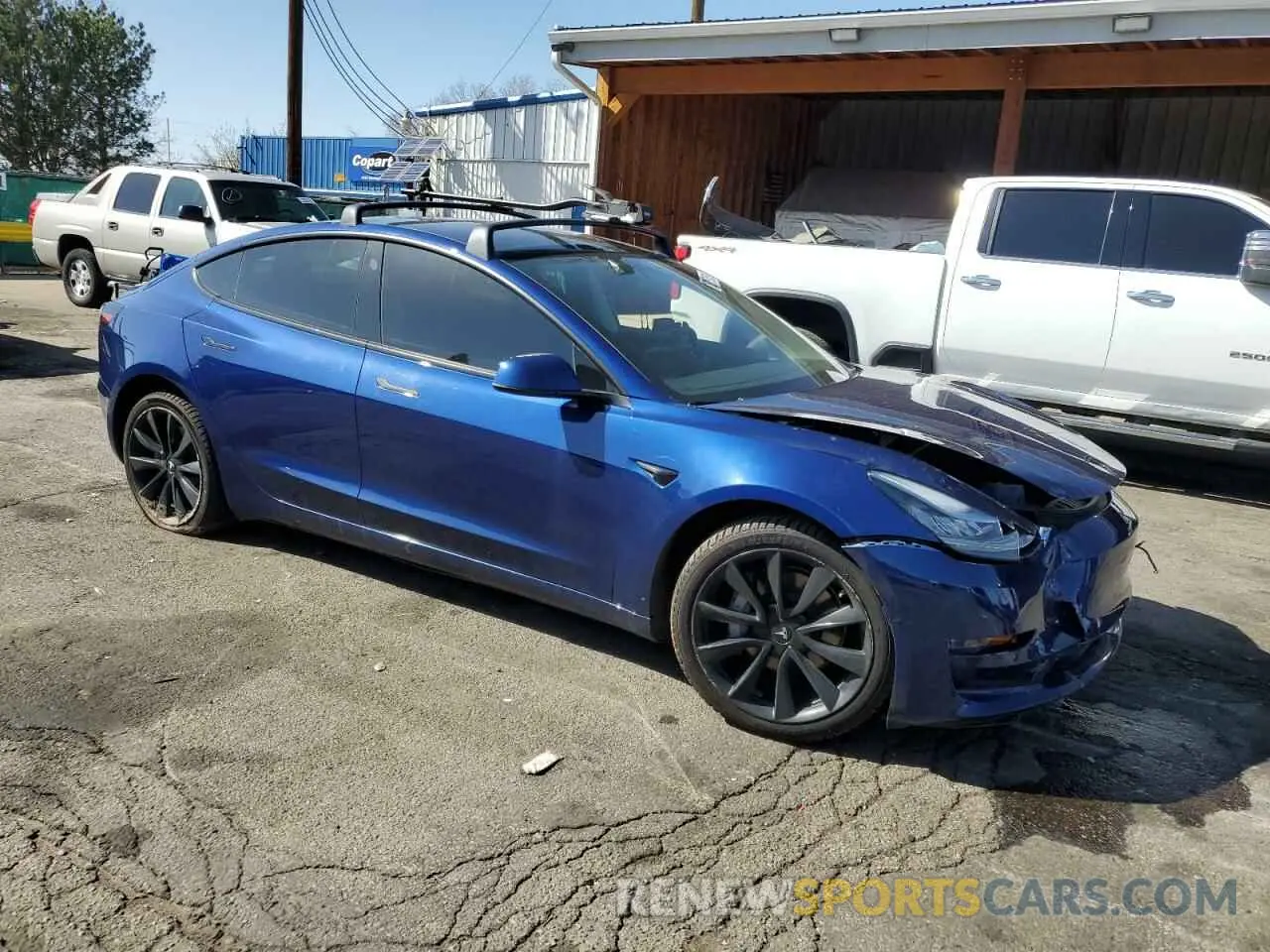4 Photograph of a damaged car 5YJ3E1EB1KF521716 TESLA MODEL 3 2019